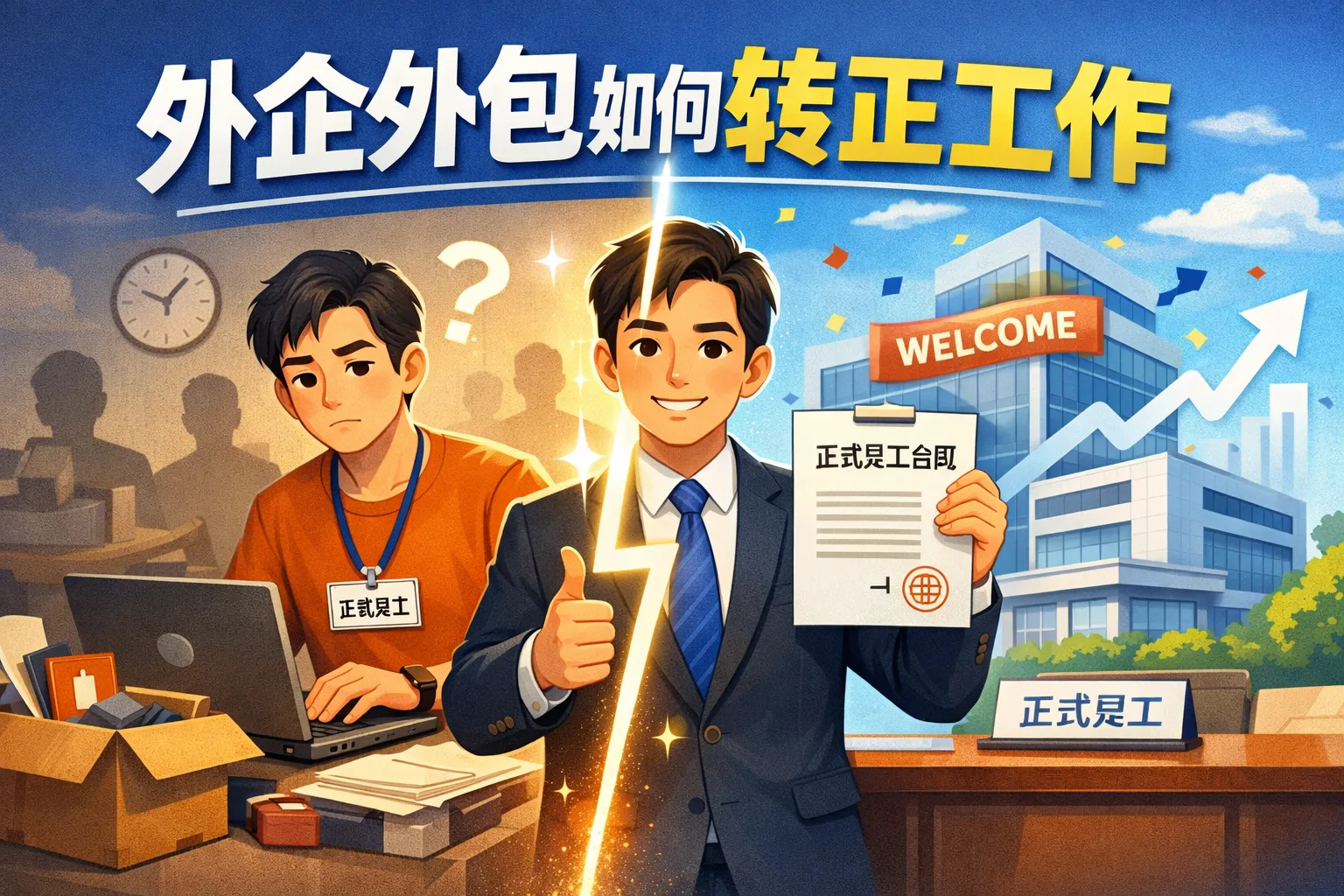 外企外包如何转正工作