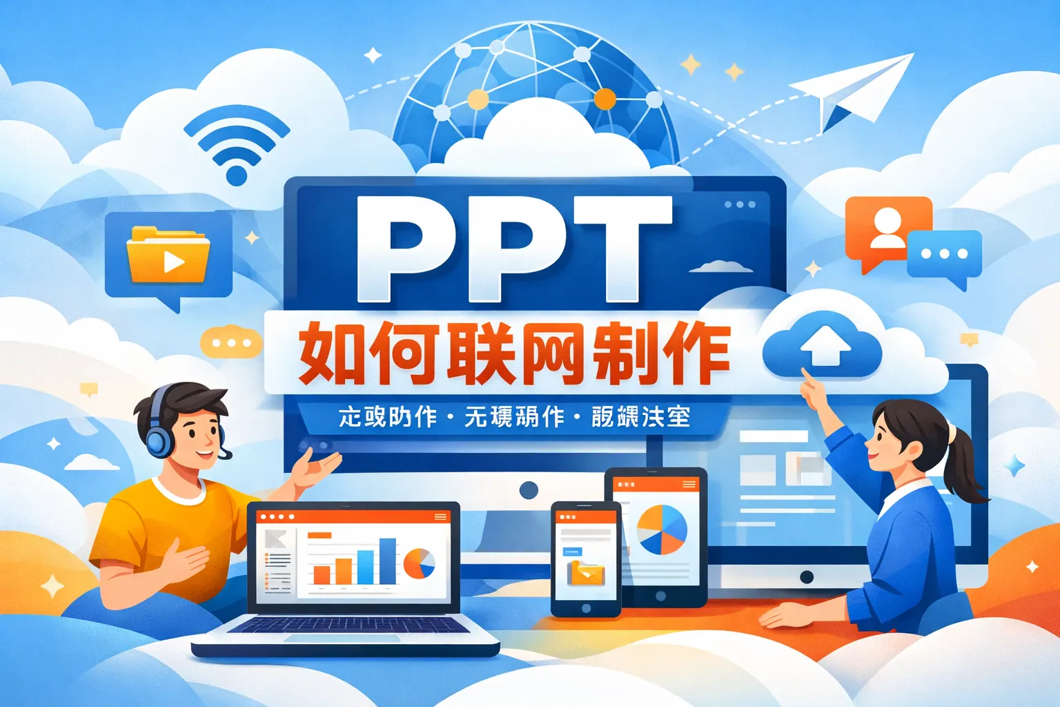 ppt如何联网制作