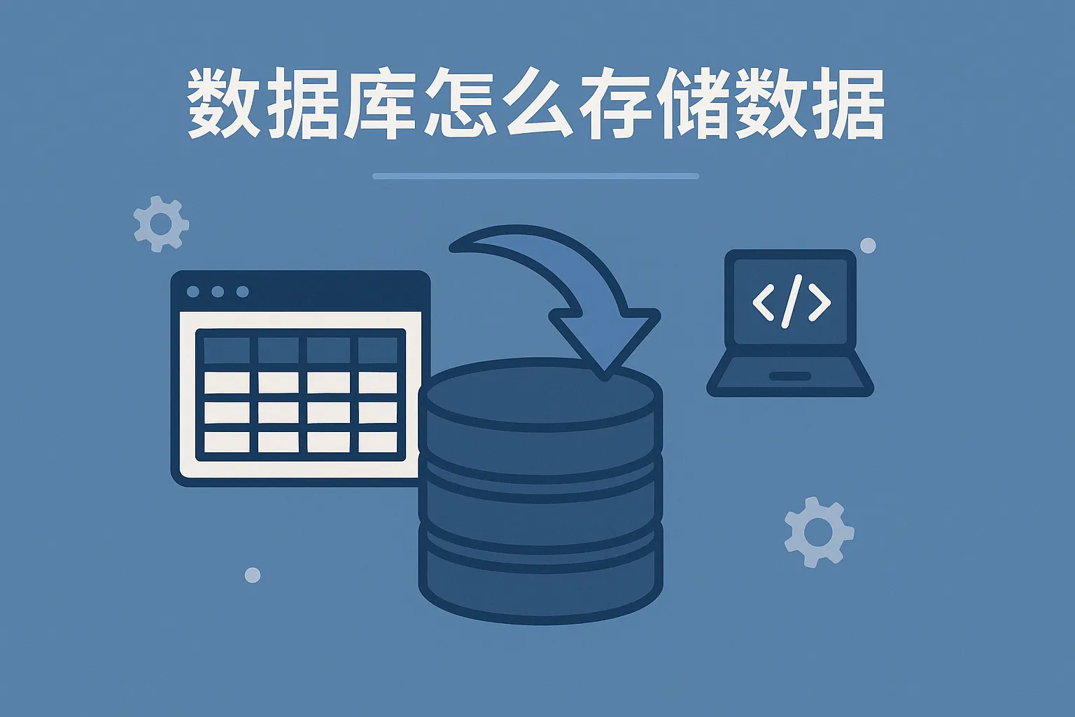 数据库怎么存储数据的