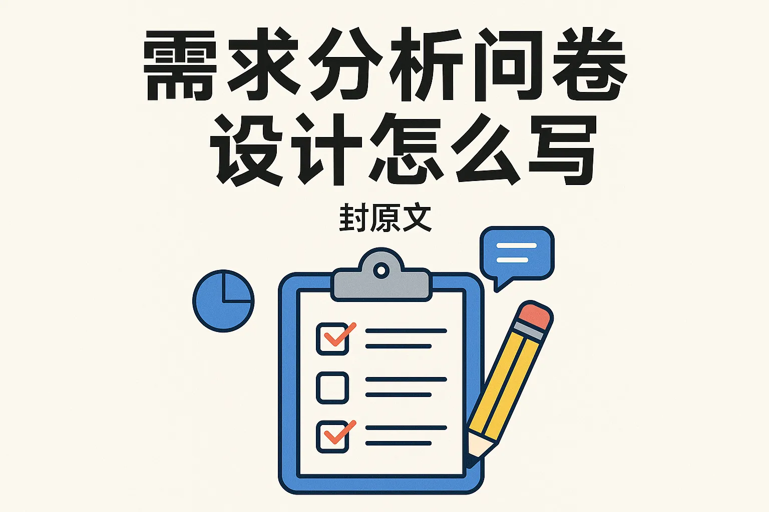需求分析问卷设计怎么写