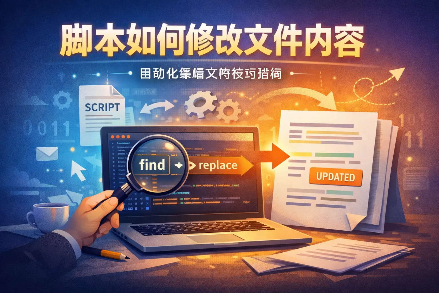 脚本如何修改文件内容