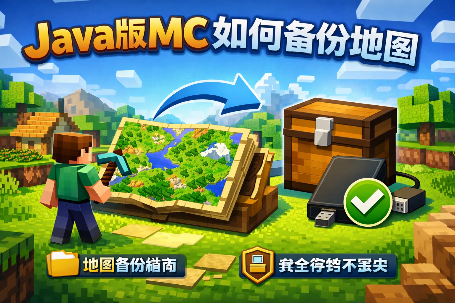 java版mc如何备份地图