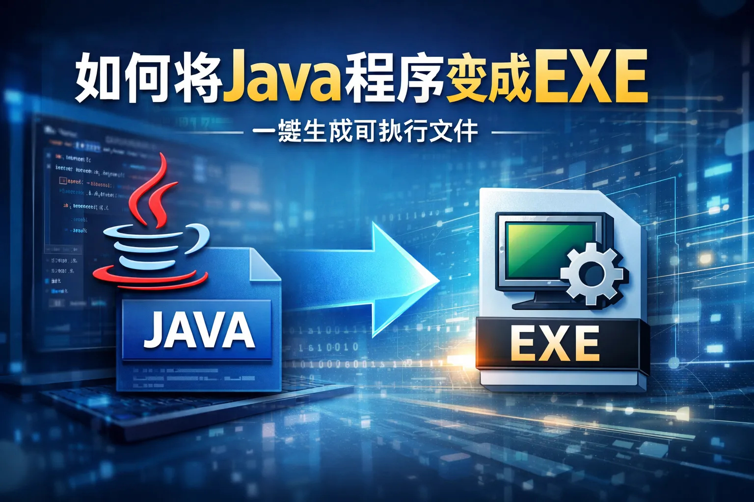 如何将java程序变成exe