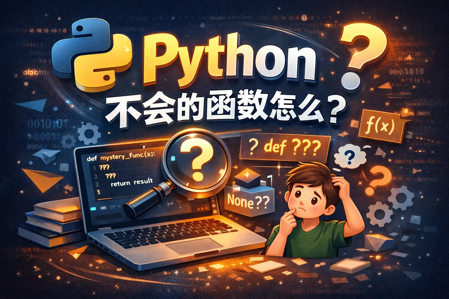 python不会的函数怎么
