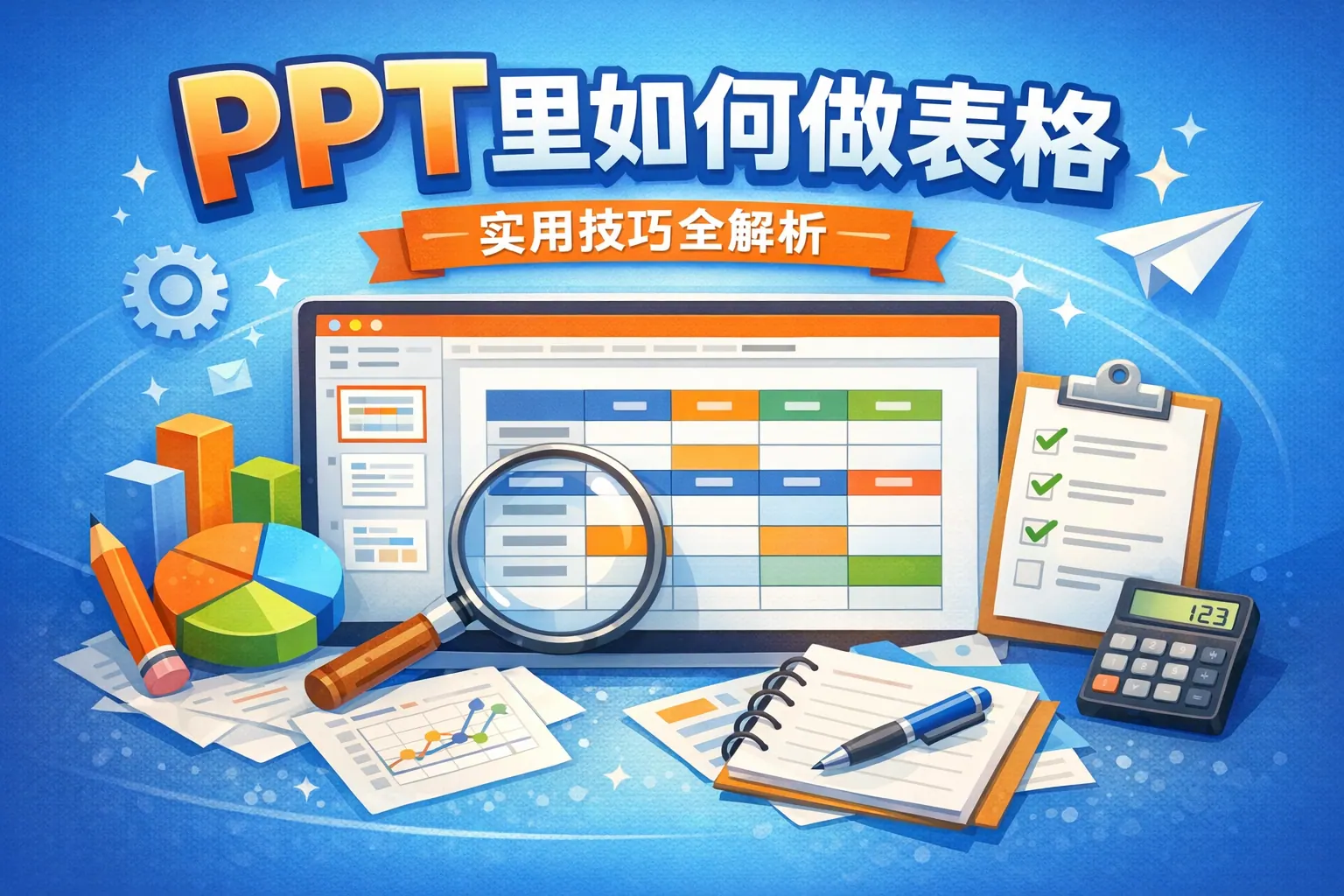 ppt里如何做表格