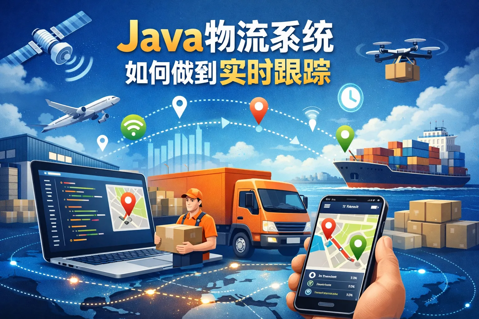 java物流系统如何做到实时跟踪