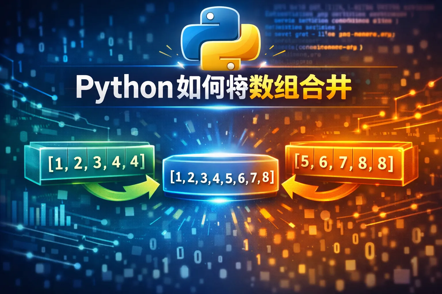 python如何将数组合并