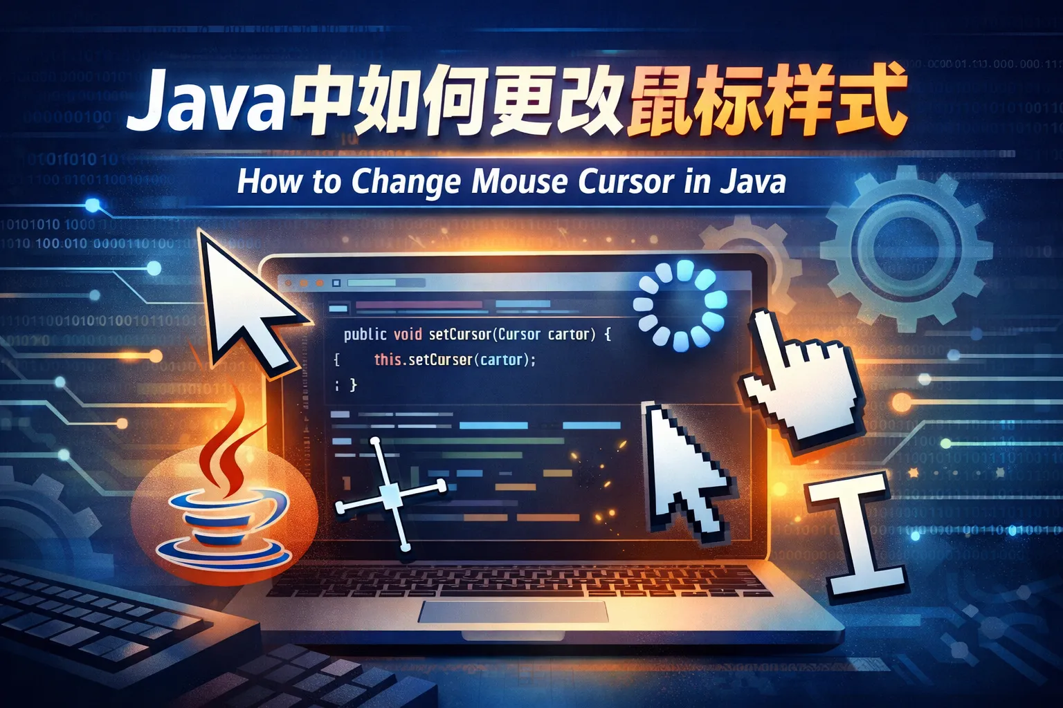 java中如何更改鼠标样式