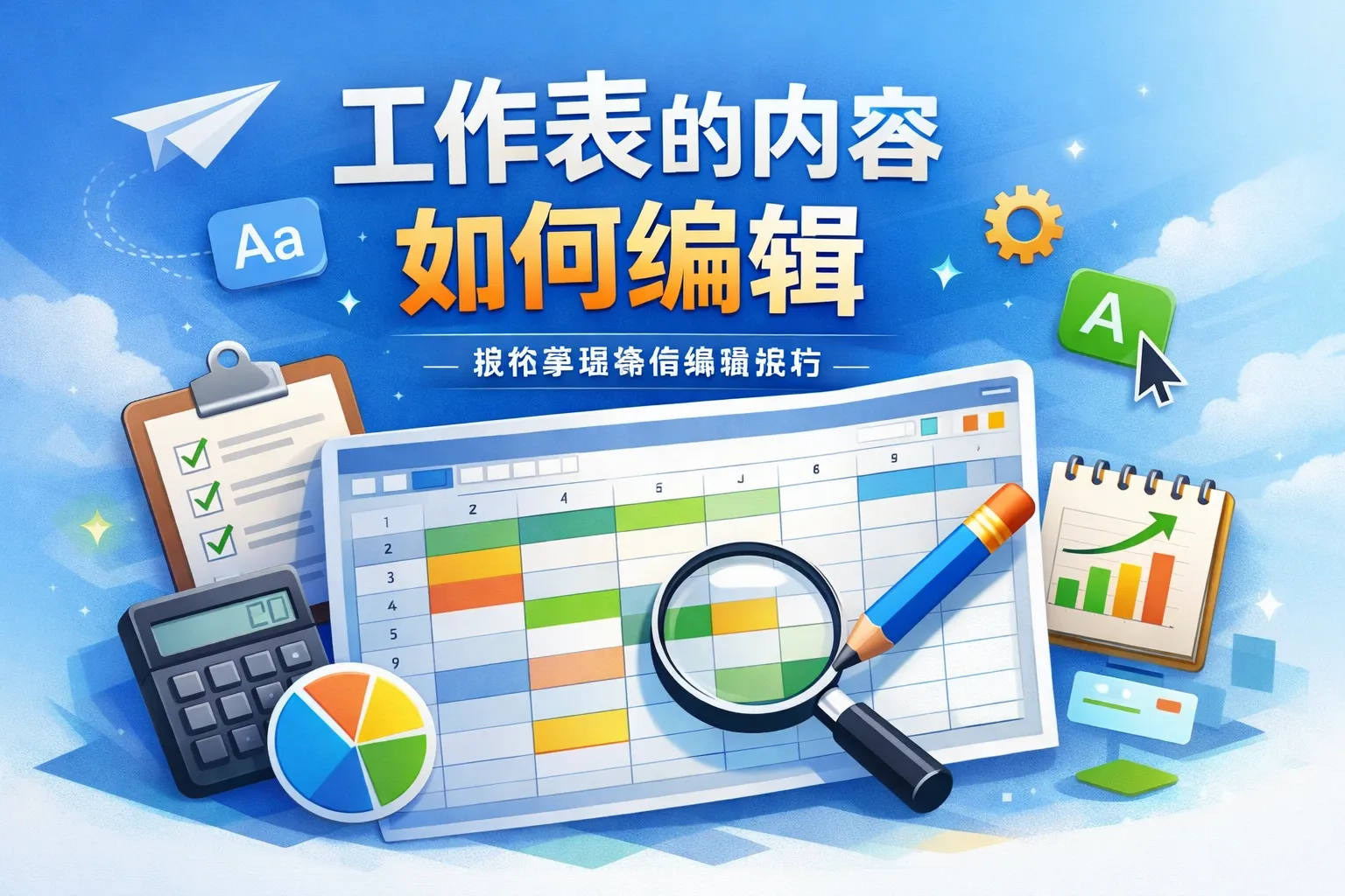 工作表的内容如何编辑