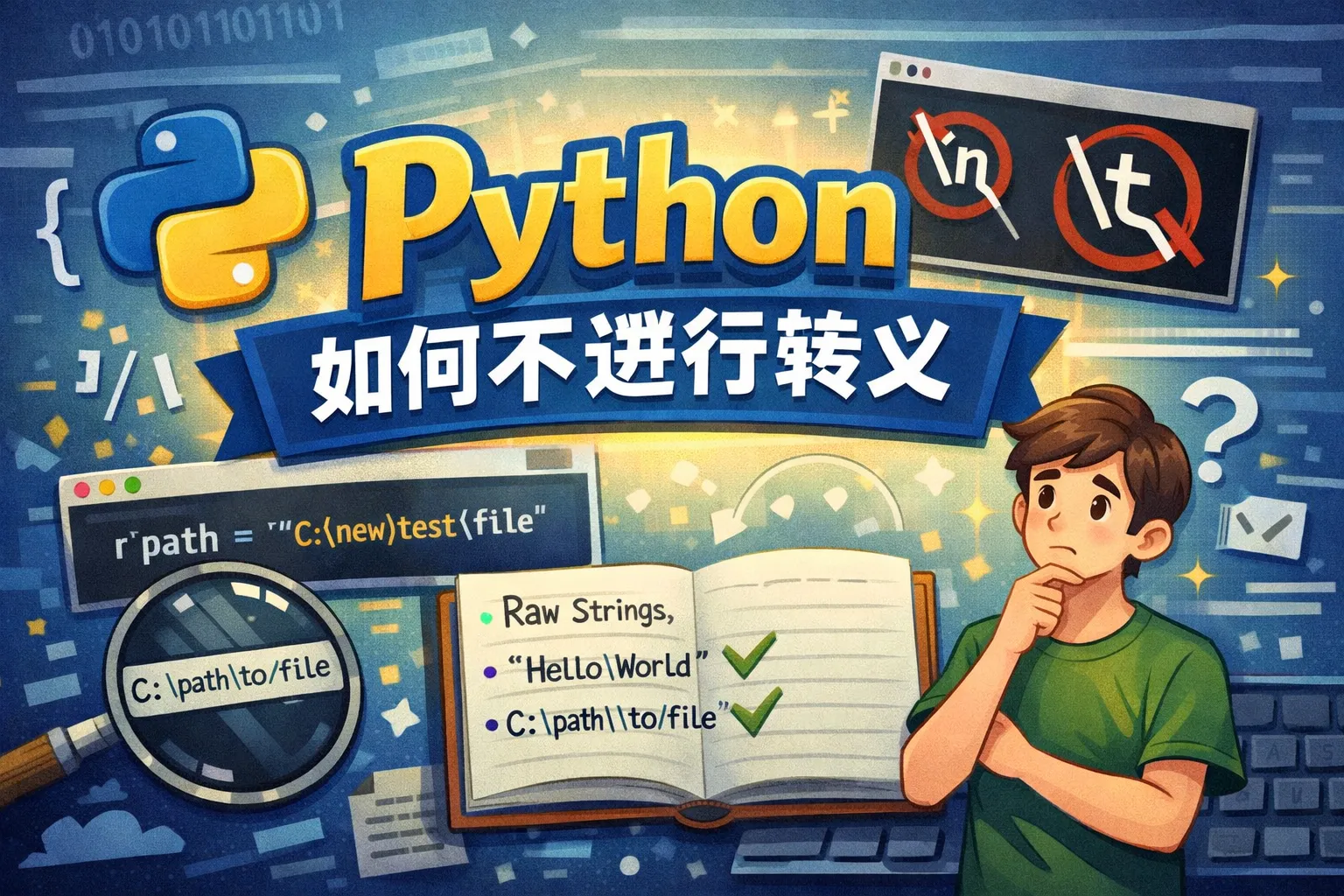 python 如何不进行转义