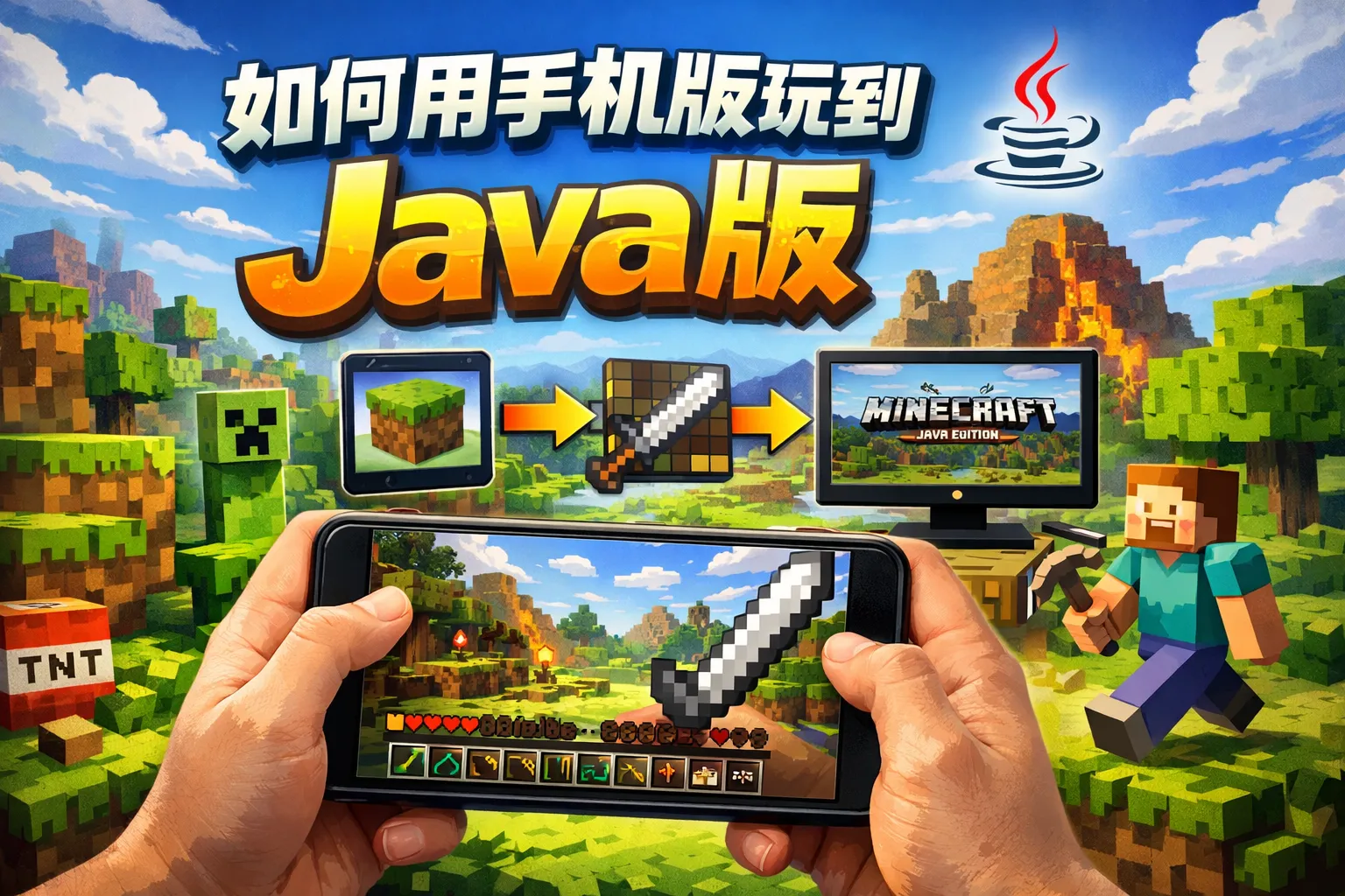 如何用手机版玩到java版