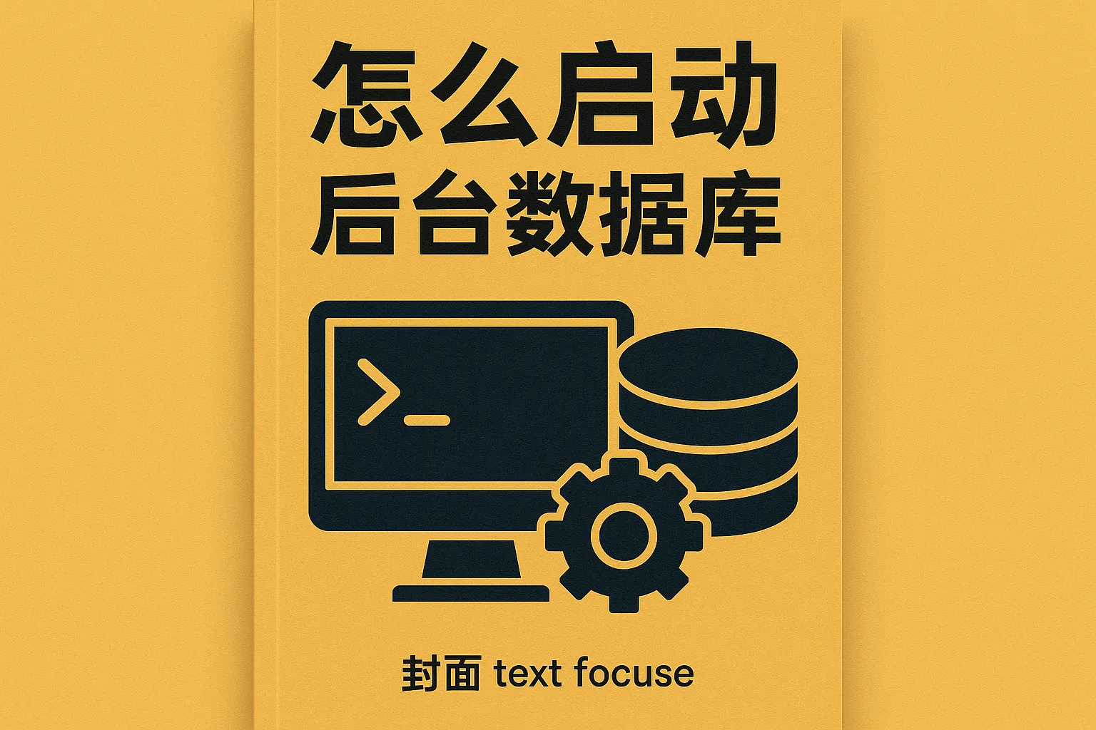 怎么启动后台数据库