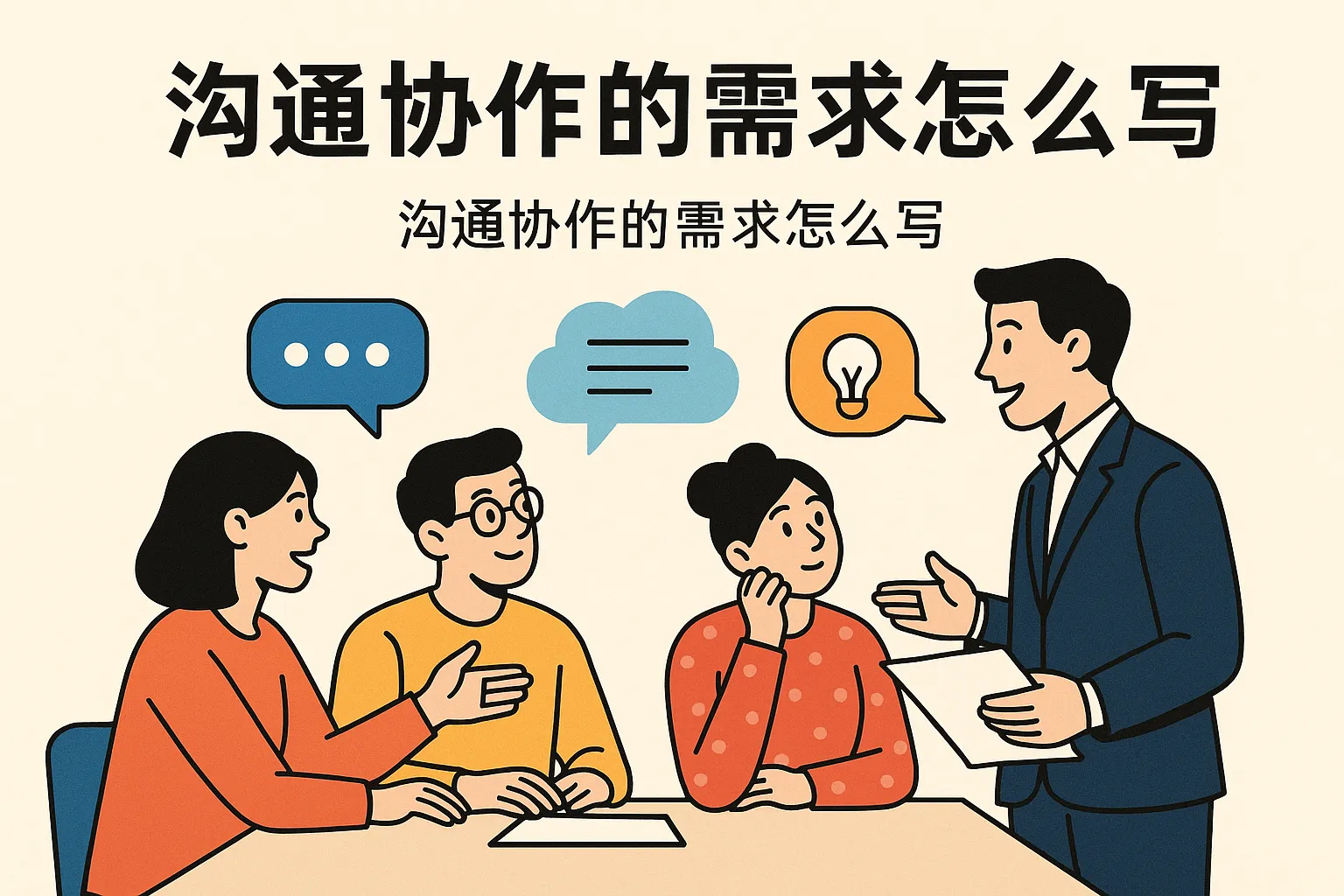 沟通协作的需求怎么写