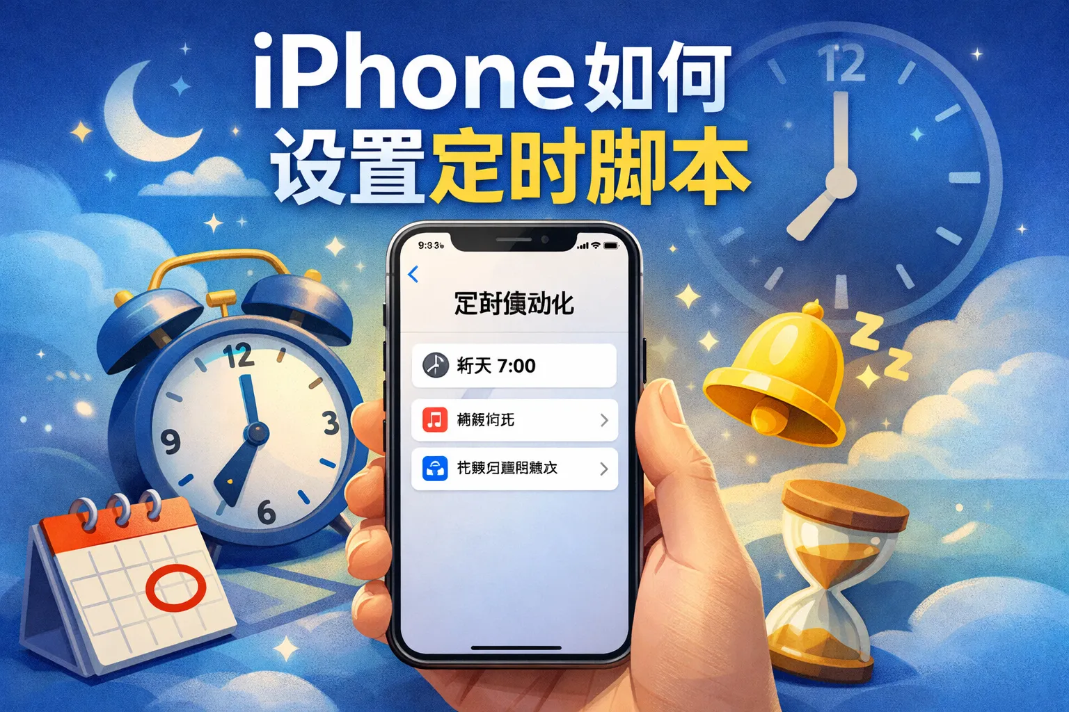 iPhone如何设置定时脚本