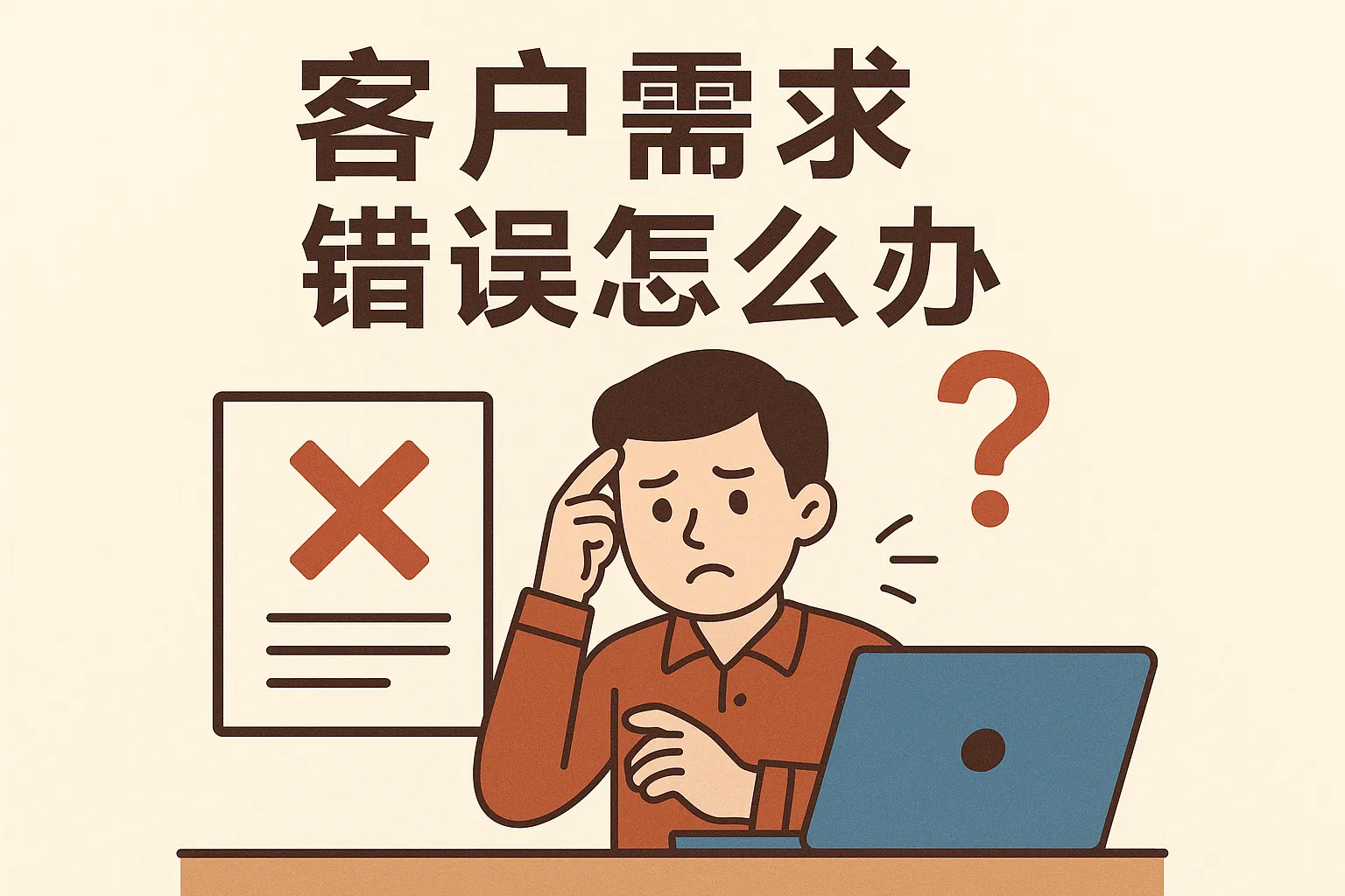 客户需求错误怎么办