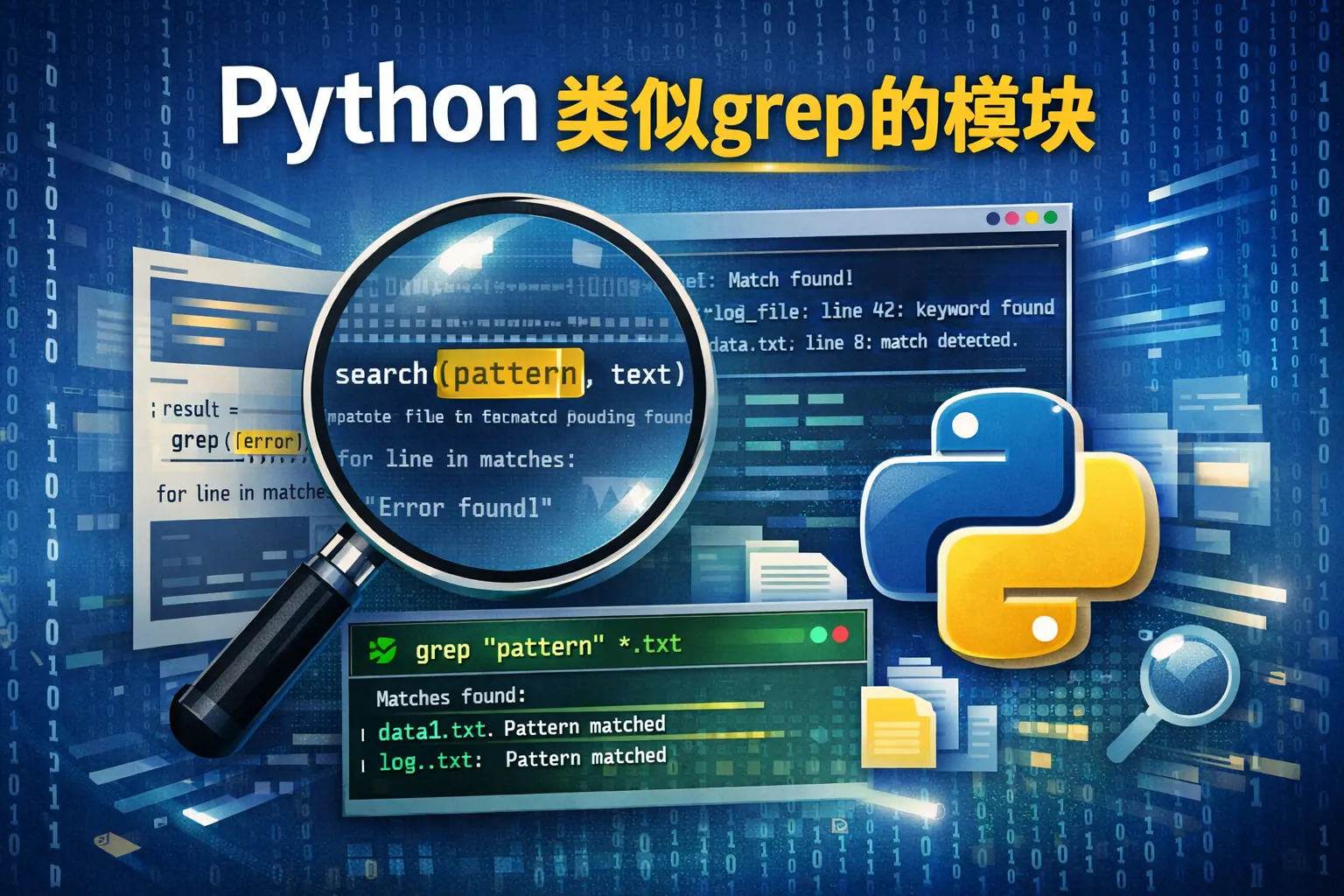 python类似grep的模块