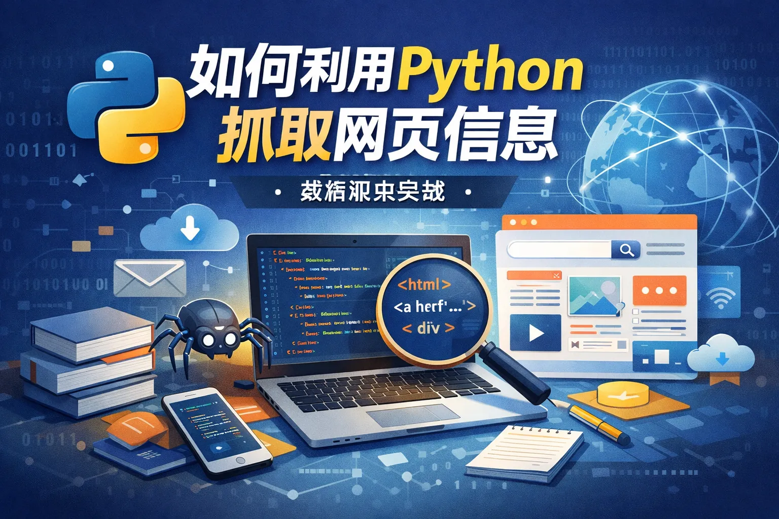 如何利用python抓取网页信息