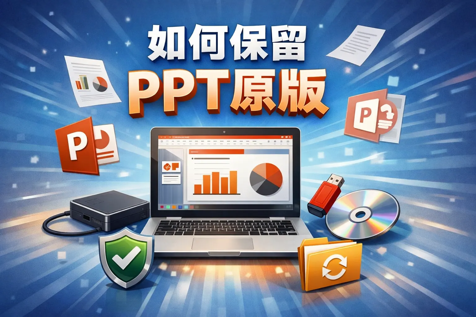 如何保留ppt原版