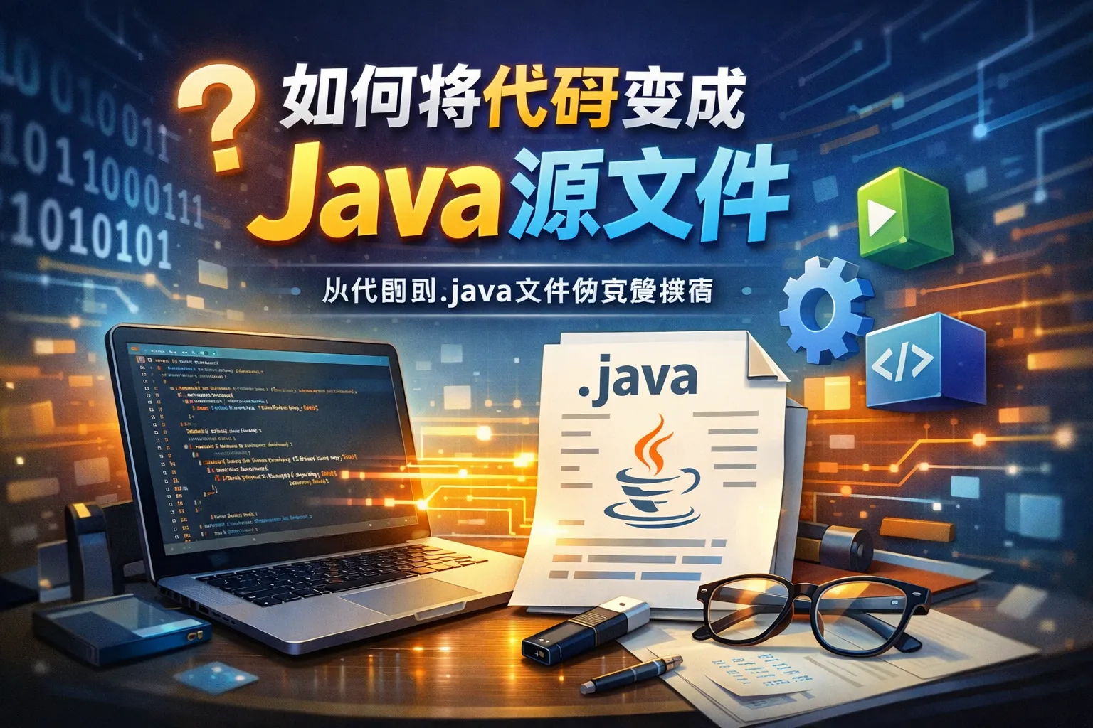 如何将代码变成java源文件