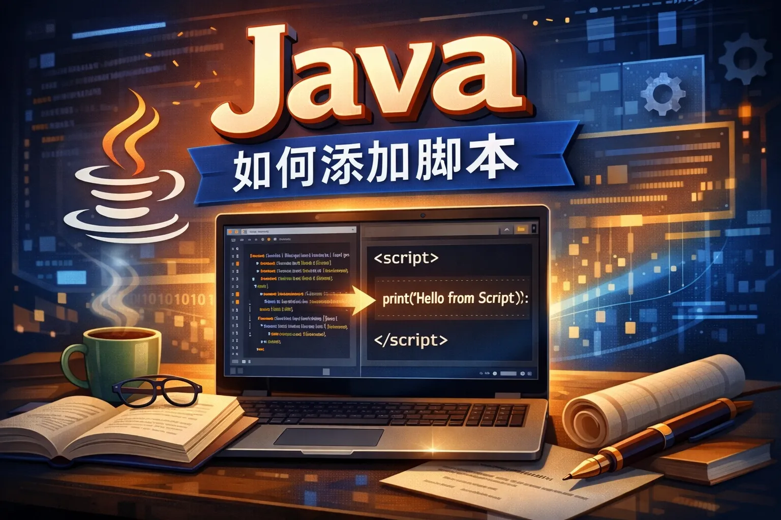 Java如何添加脚本