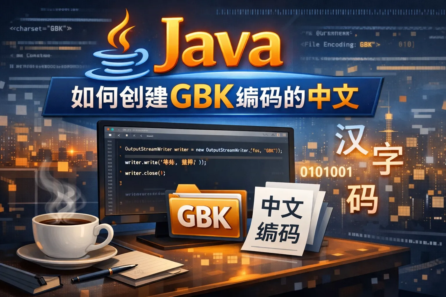 Java如何创建gbk编码的中文