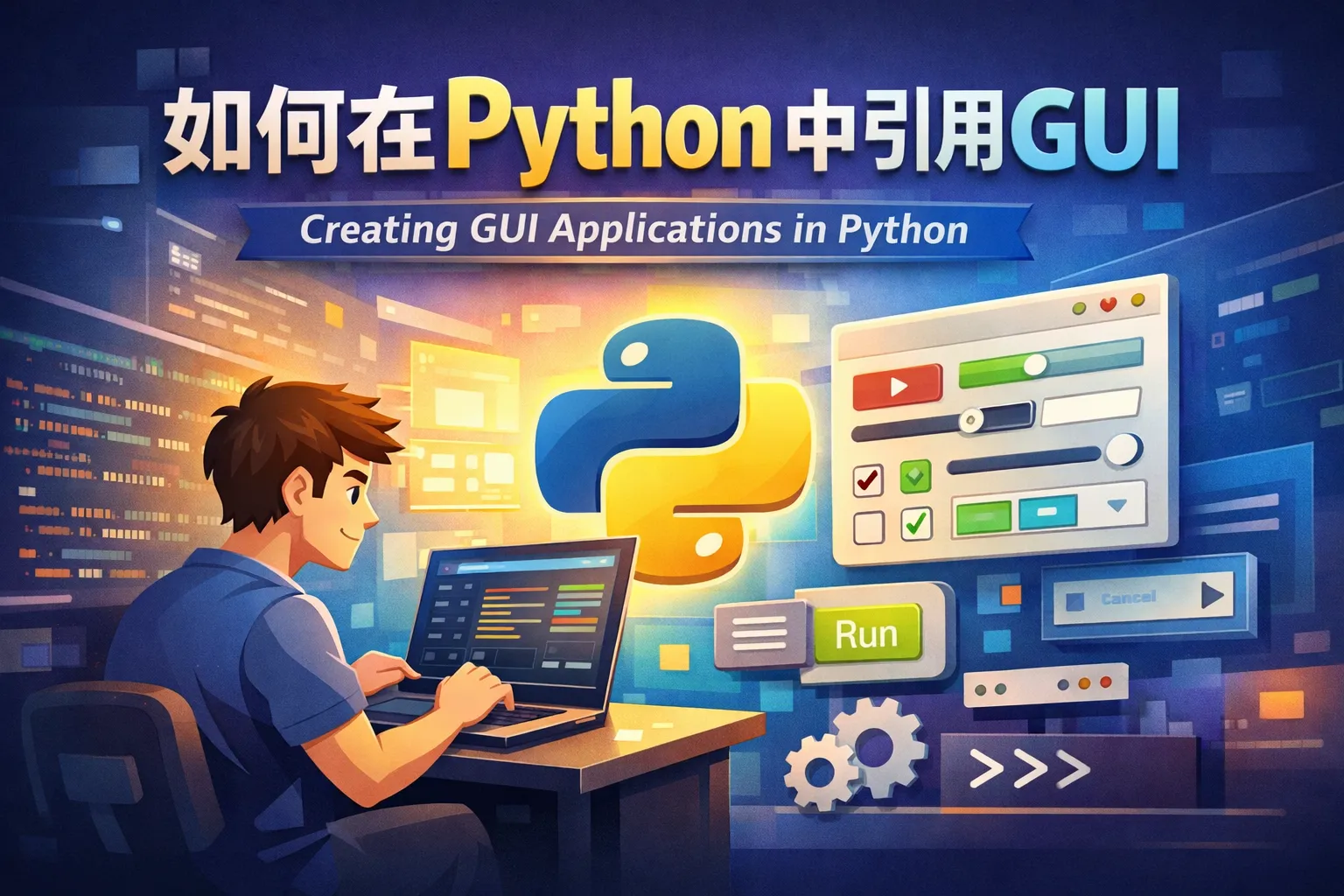 如何在python中引用GUI