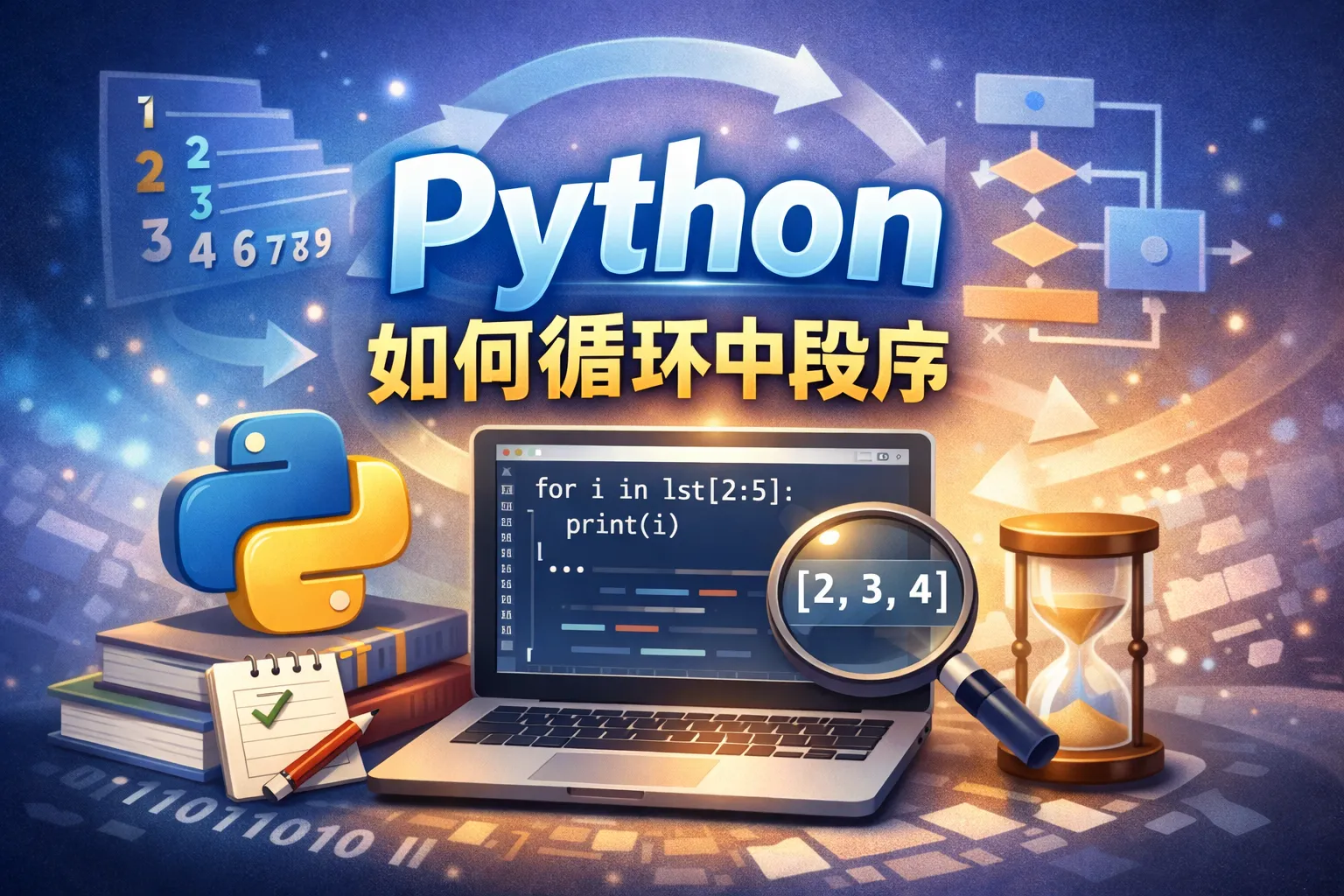 python如何循环中段序