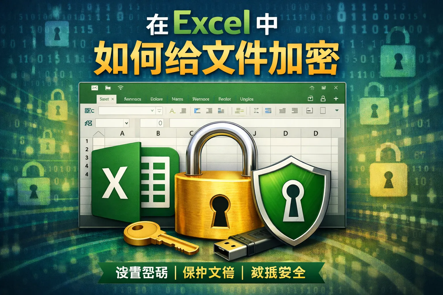在excel中如何给文件加密