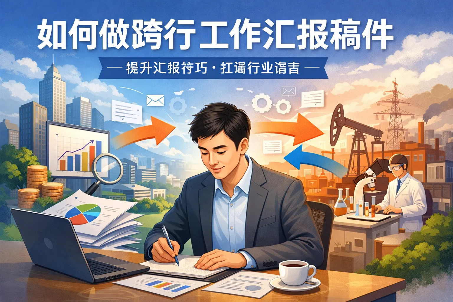 如何做跨行工作汇报稿件