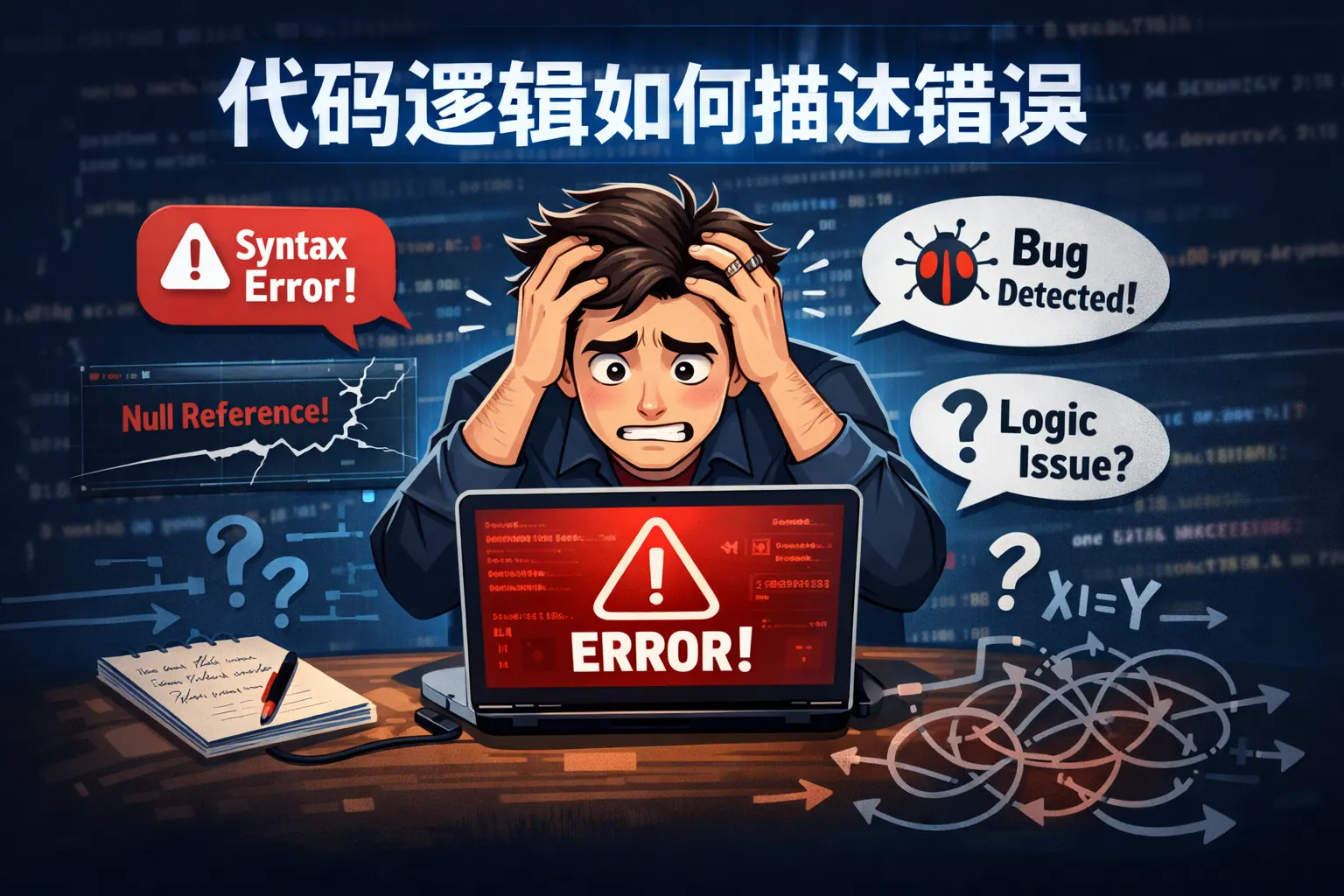 代码逻辑如何描述错误