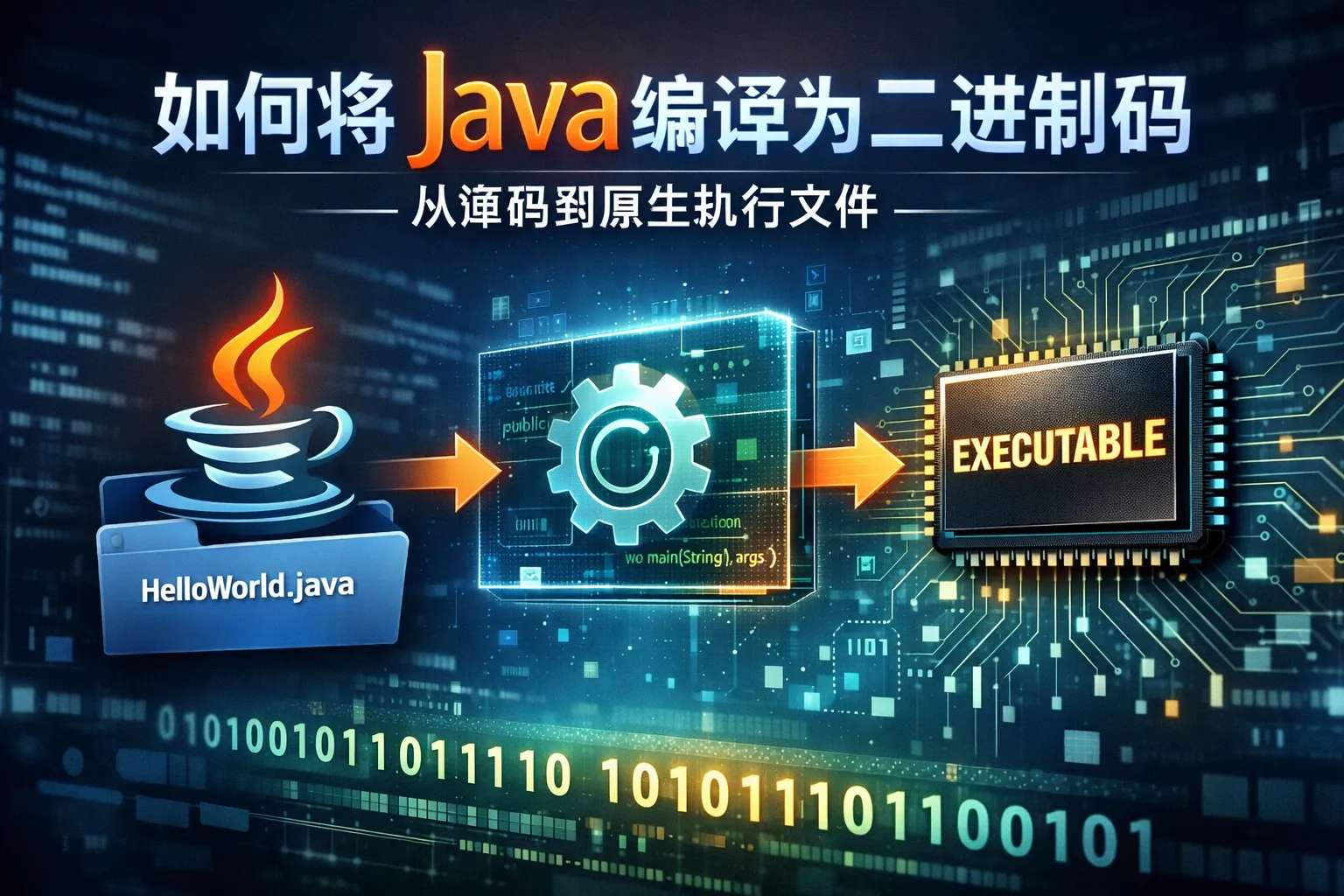 如何将java编译为二进制码