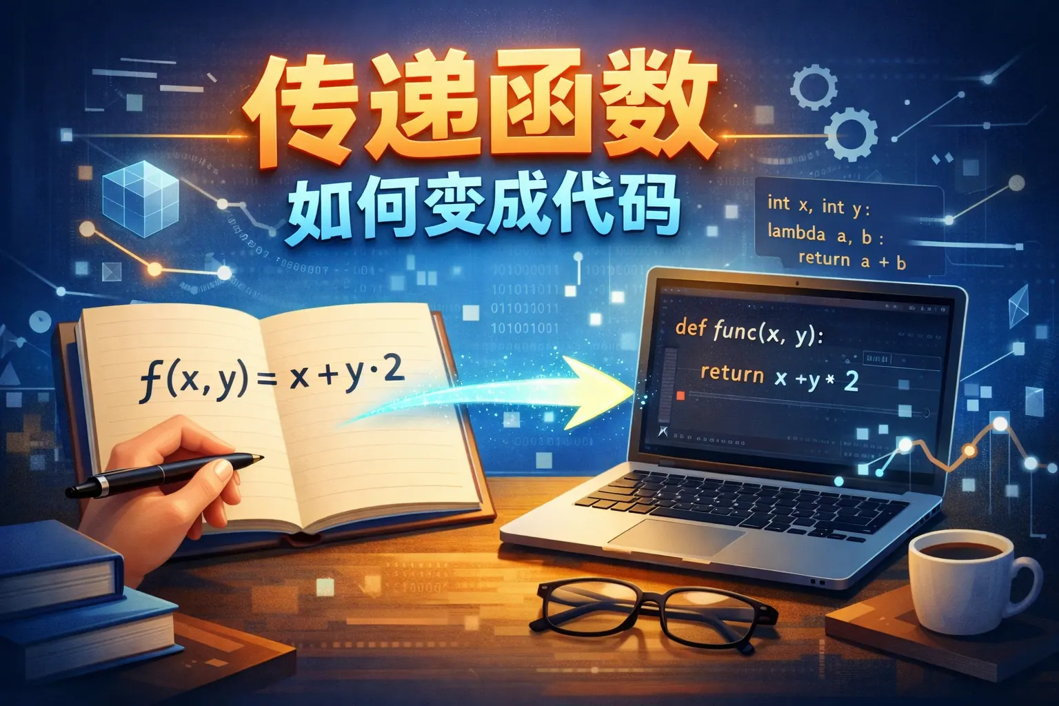 传递函数如何变成代码