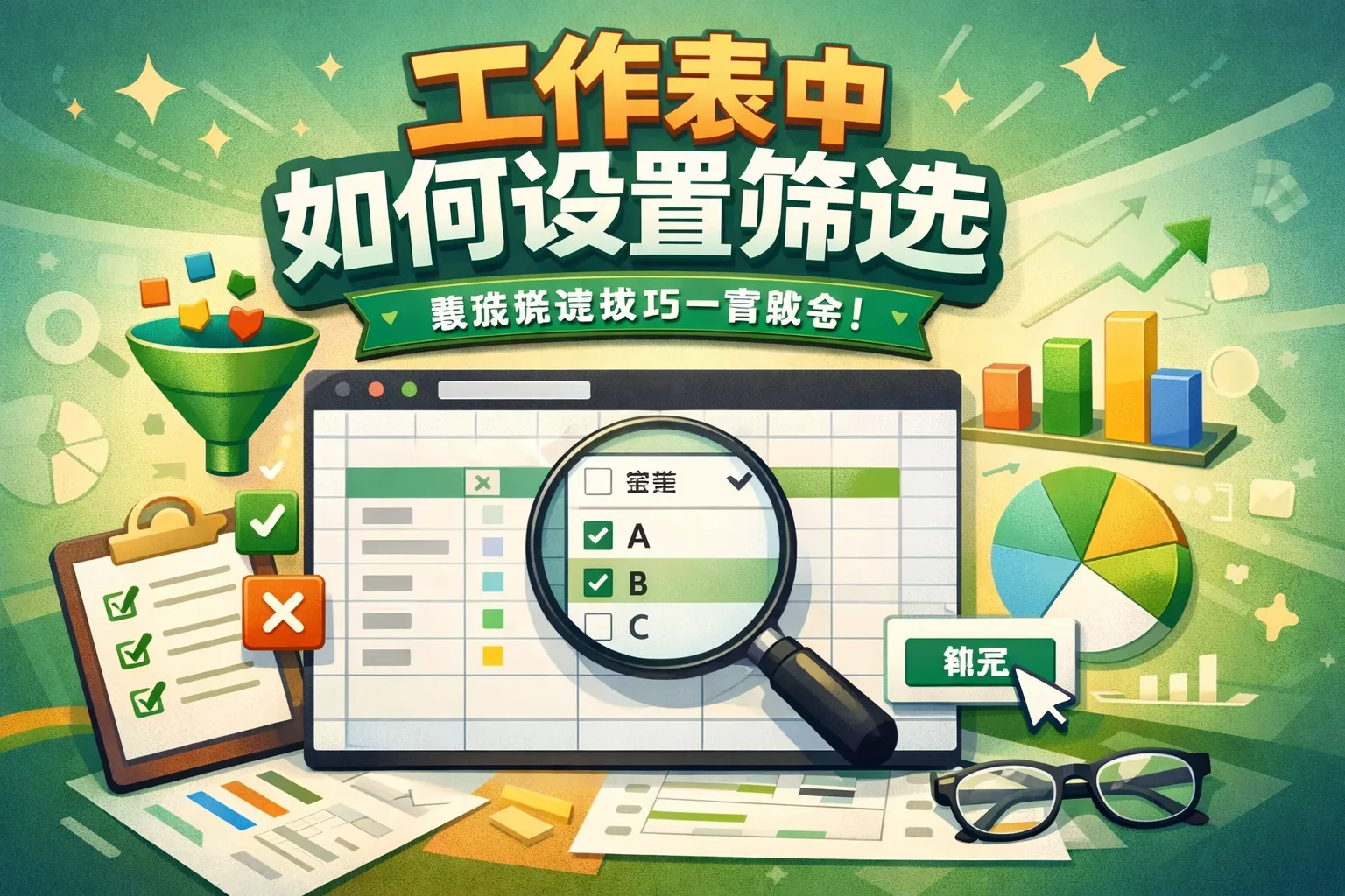 工作表中如何设置筛选