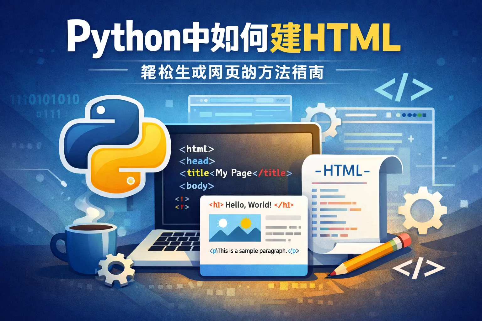 python中如何建html