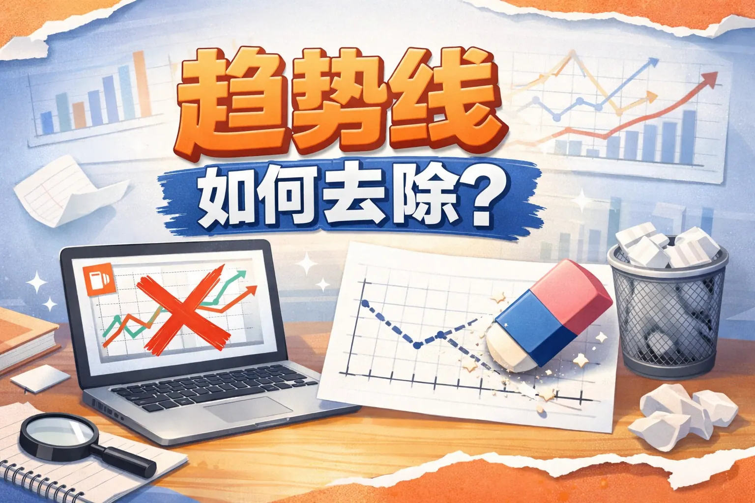 ppt趋势线如何去除