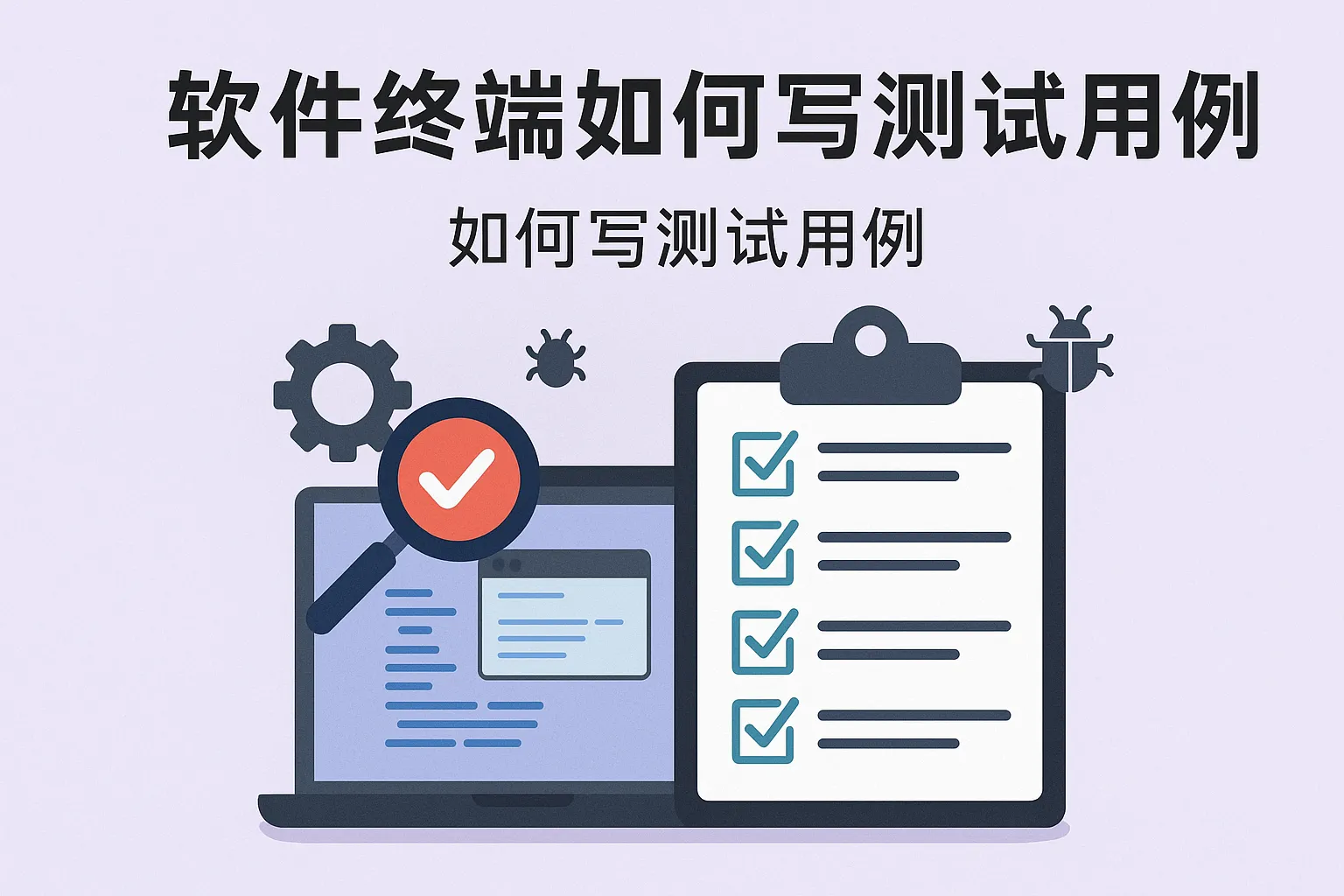 软件终端如何写测试用例