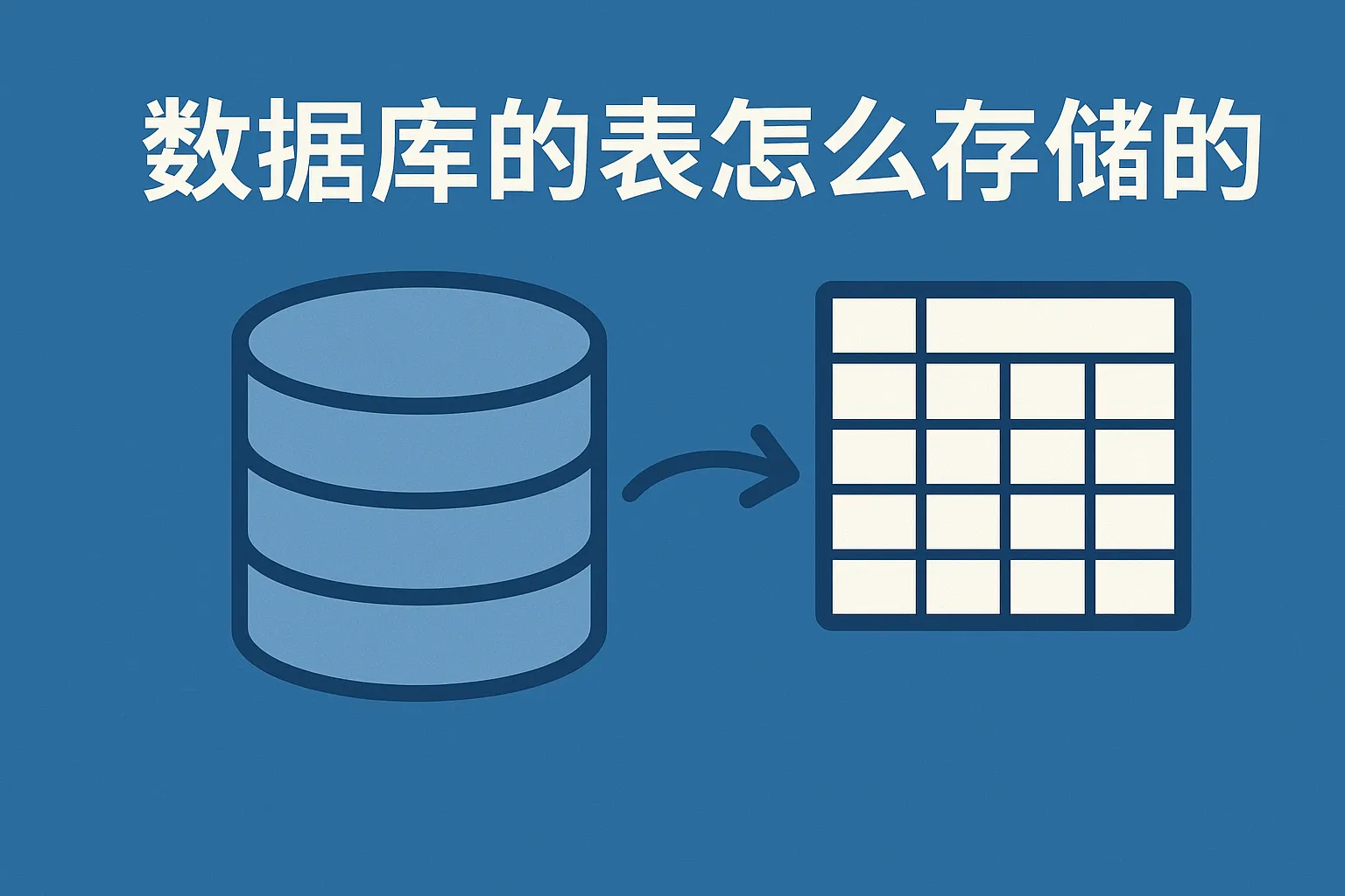 数据库的表怎么存储的