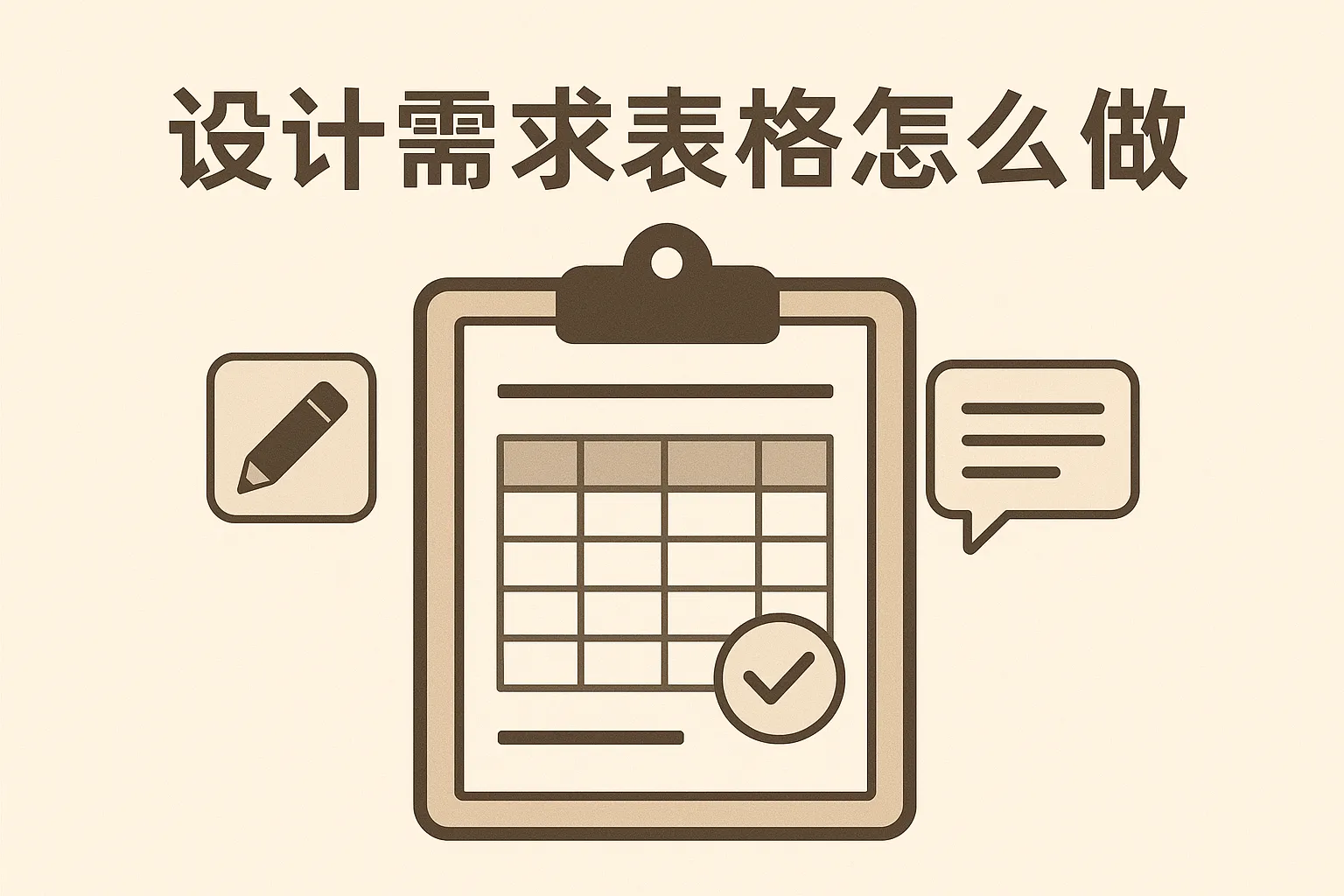 设计需求表格怎么做