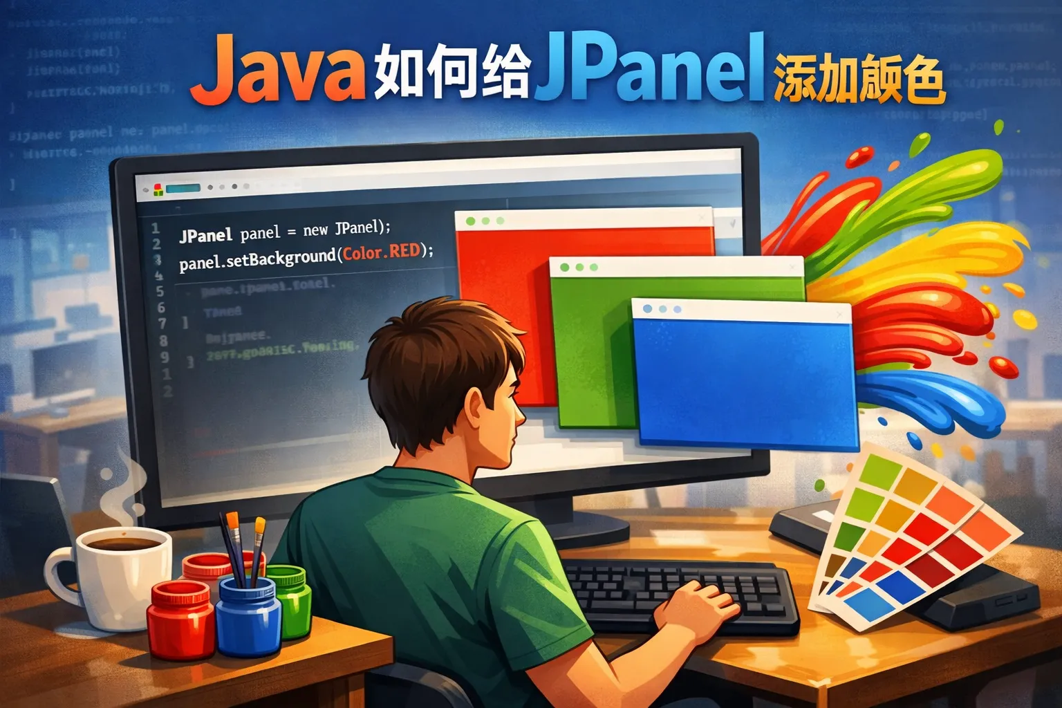 Jaba Image Java如何给JPanel添加颜色