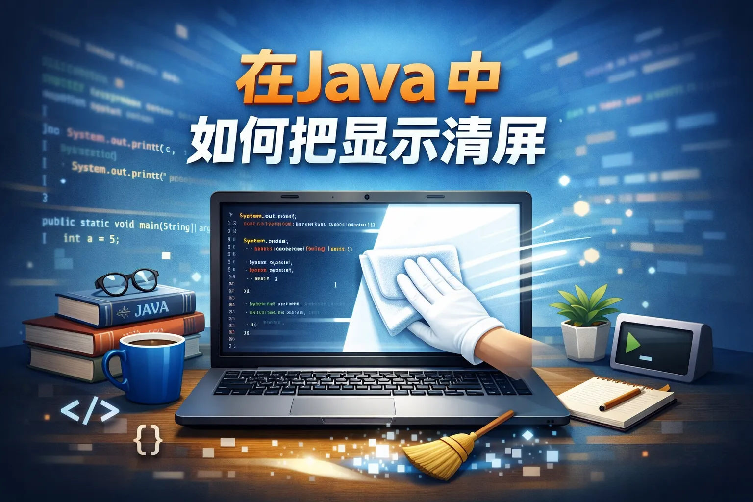 在java中如何把显示清屏