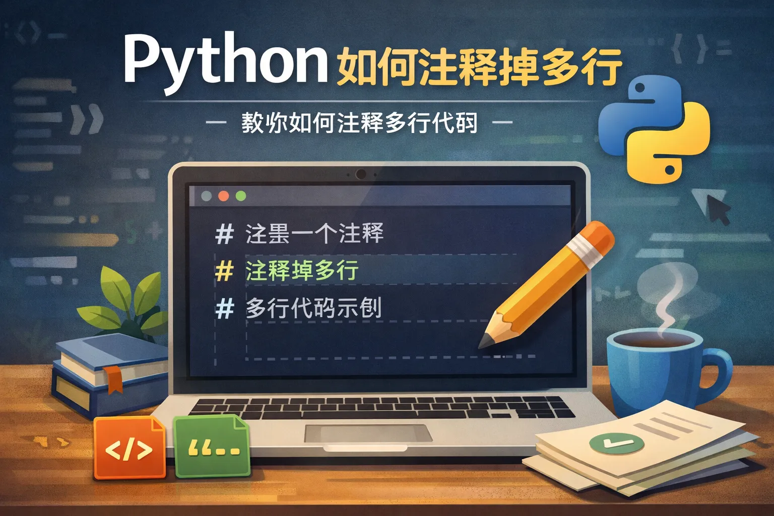 python如何注释掉多行