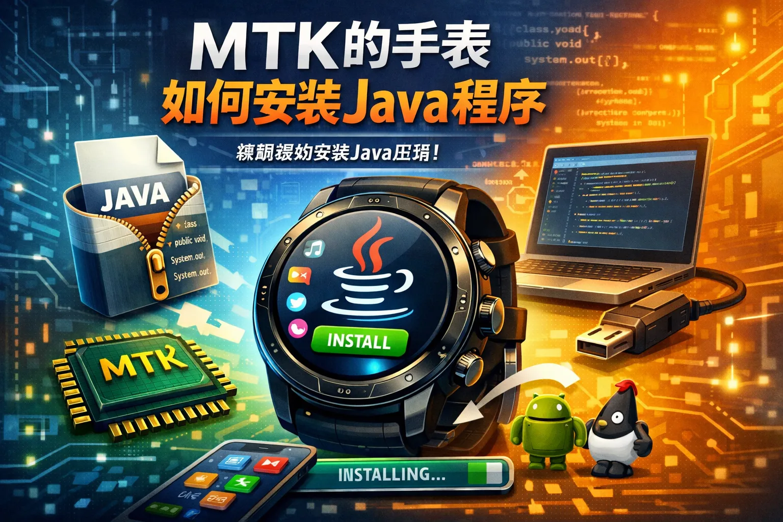 MTK的手表如何安装Java程序