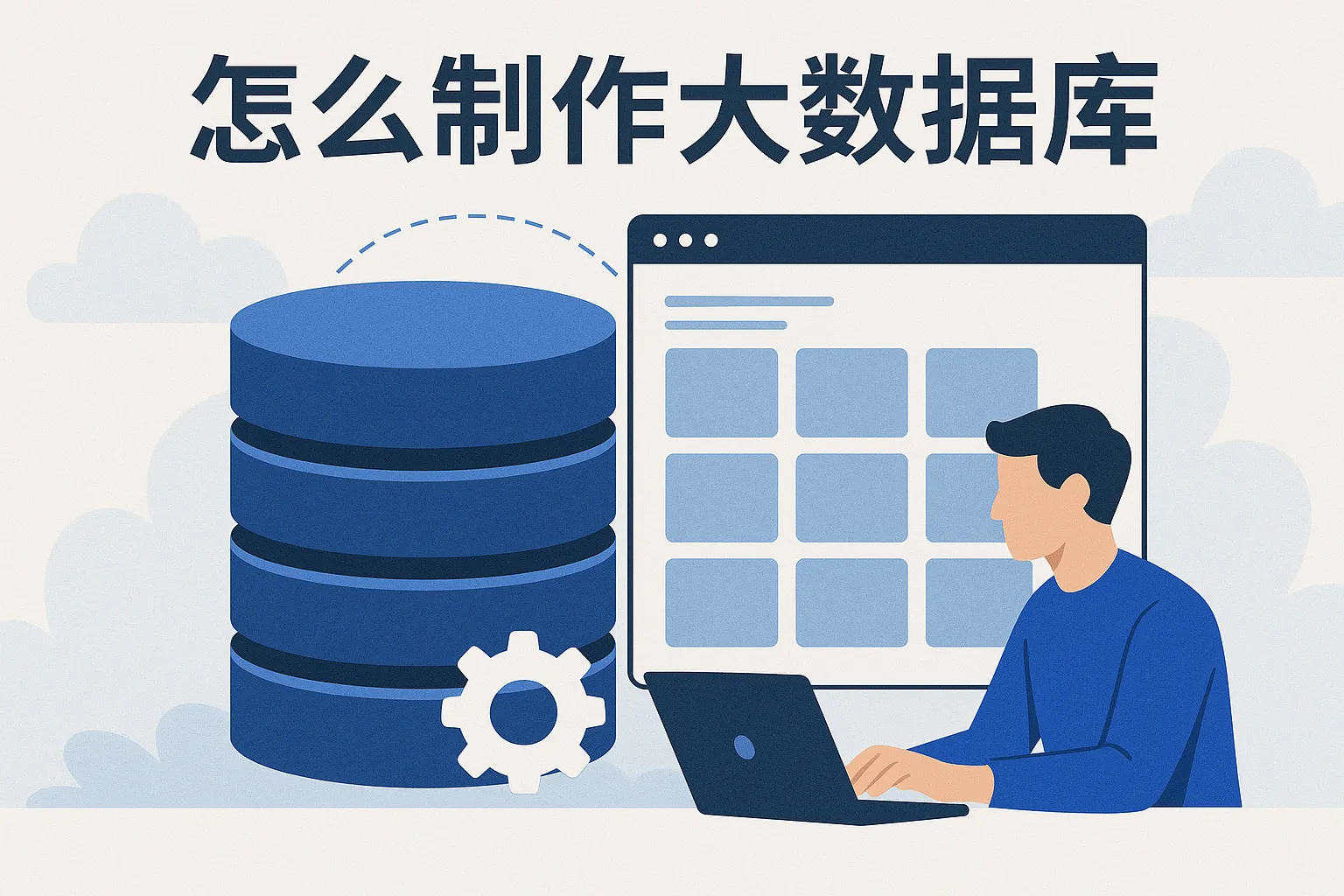 怎么制作大数据库图片