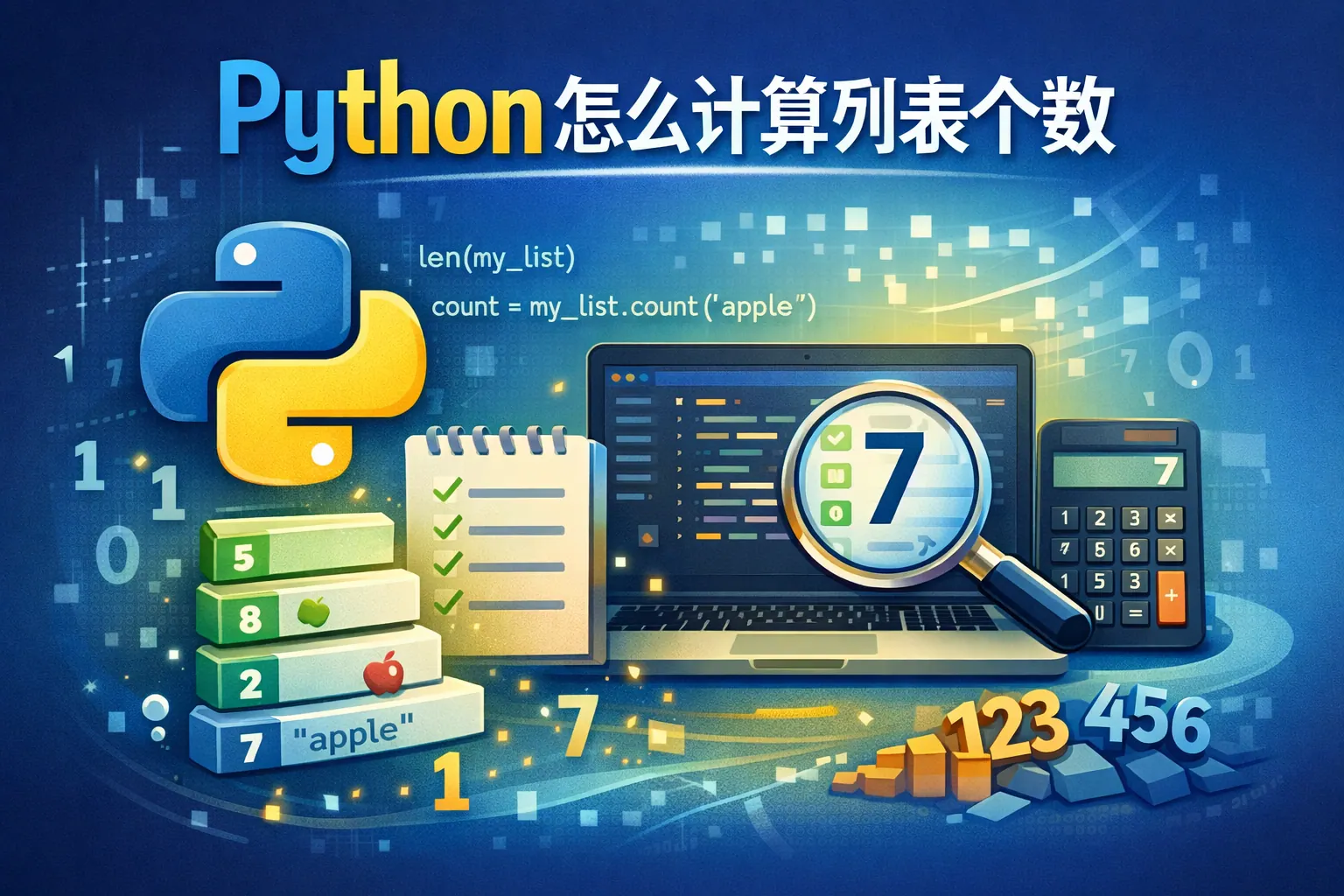 python怎么计算列表个数