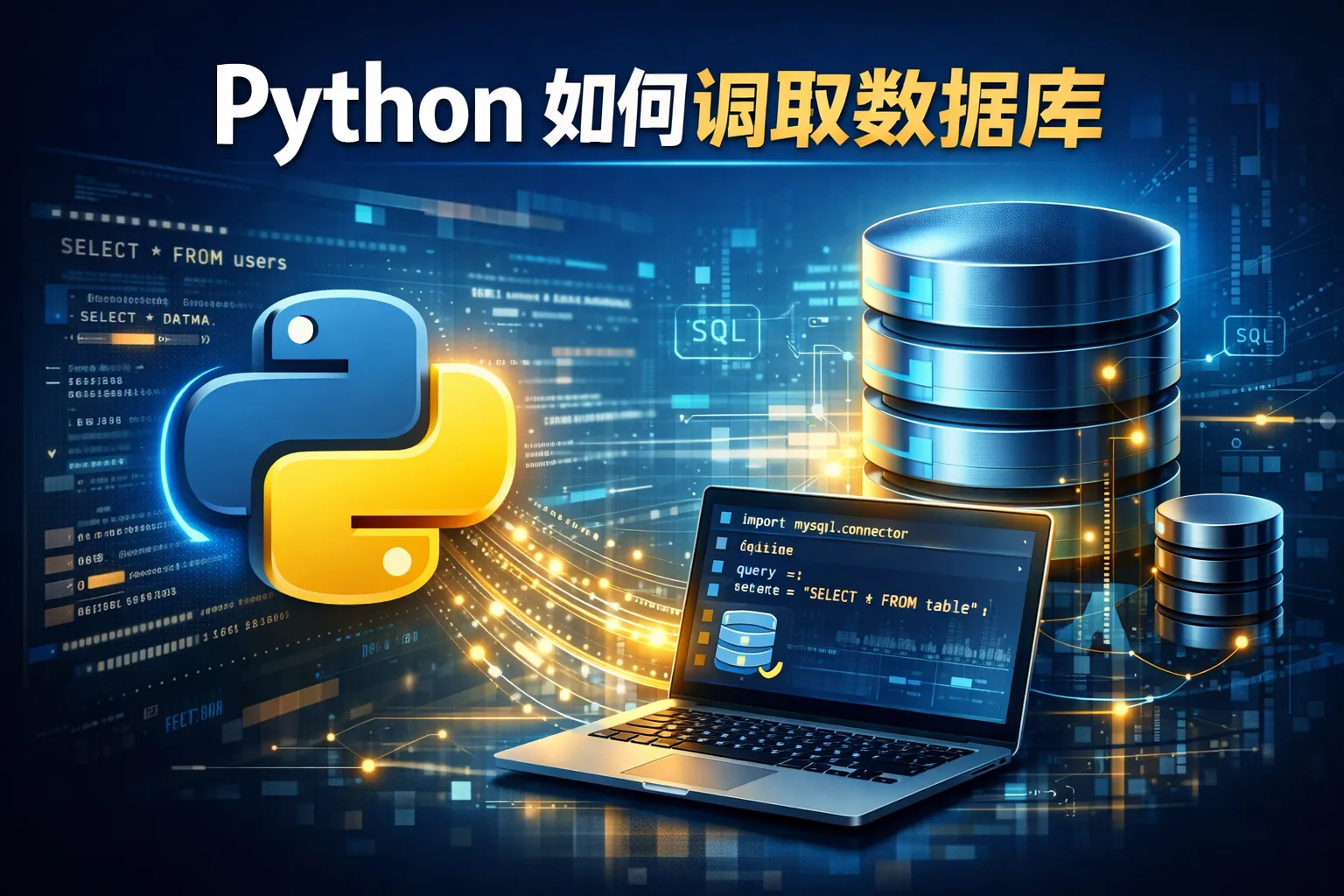 python如何调取数据库