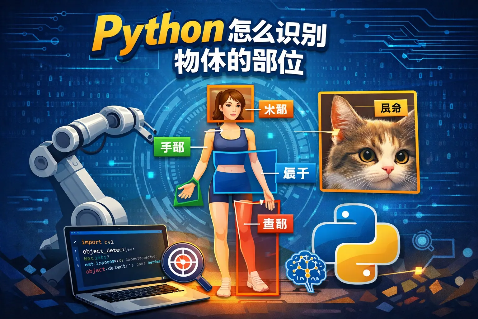 python怎么识别物体的部位