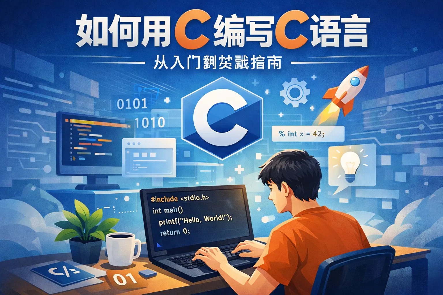 如何用c 编写c语言