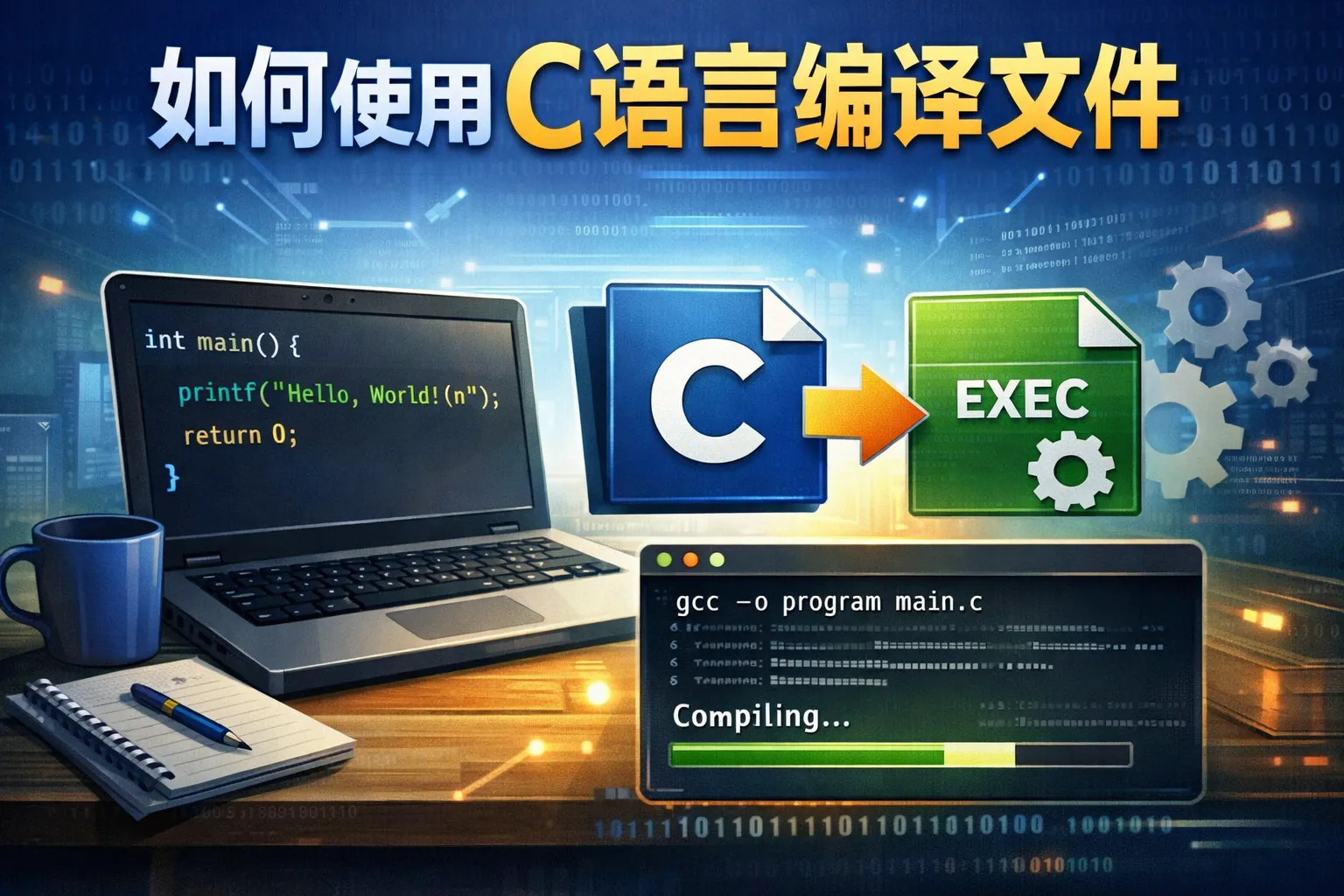 如何使用c语言编译文件