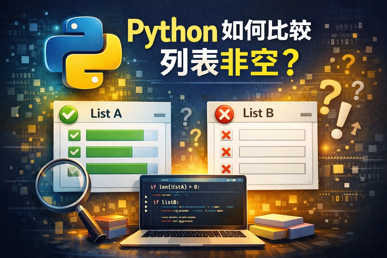 python 如何比较列表非空
