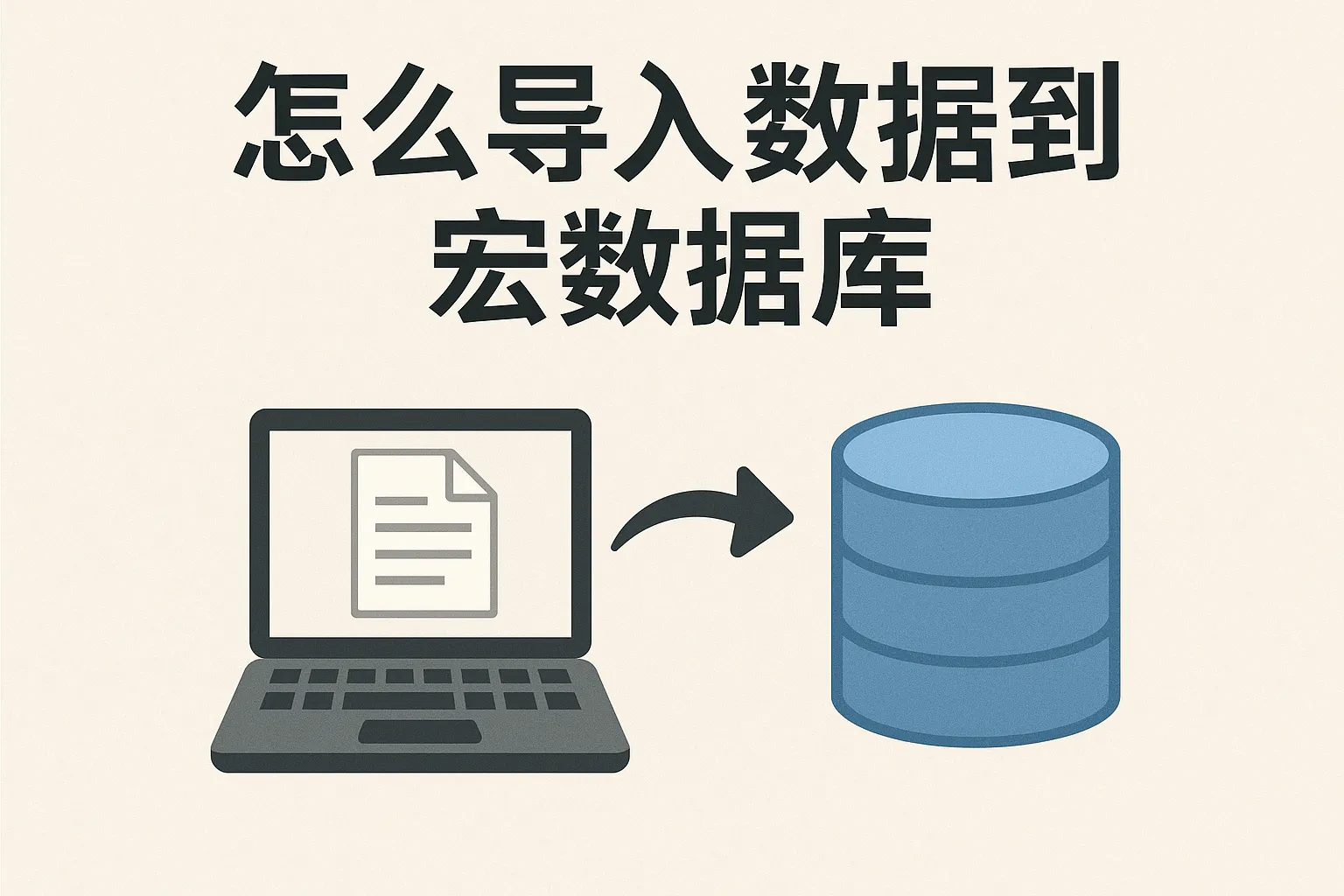 怎么导入数据宏数据库